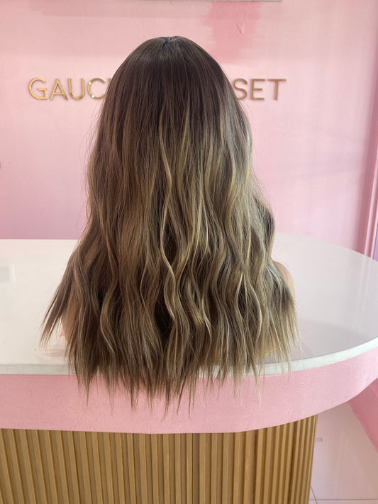 Mid highlight Brown ombre