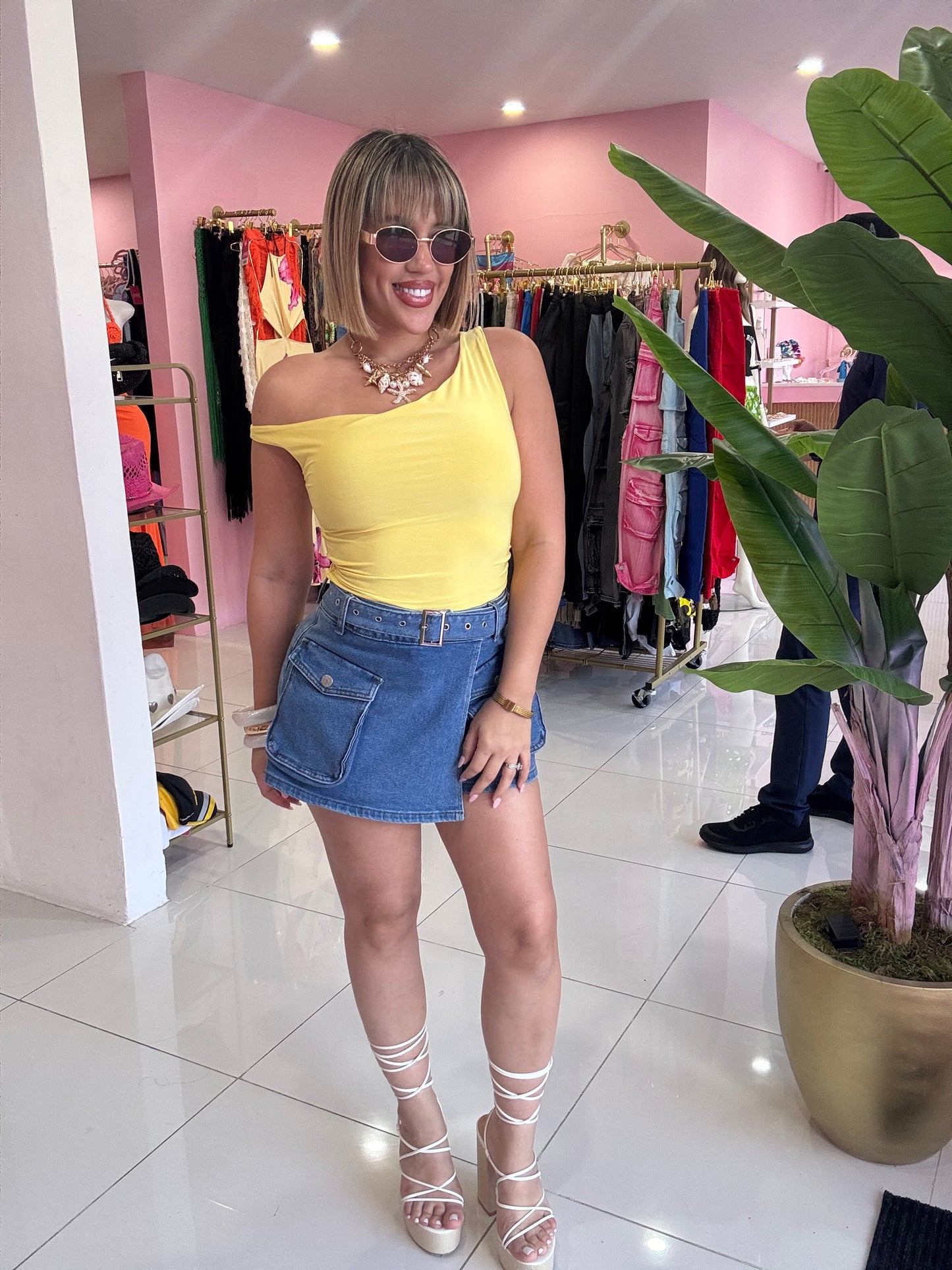 Yellow tank top