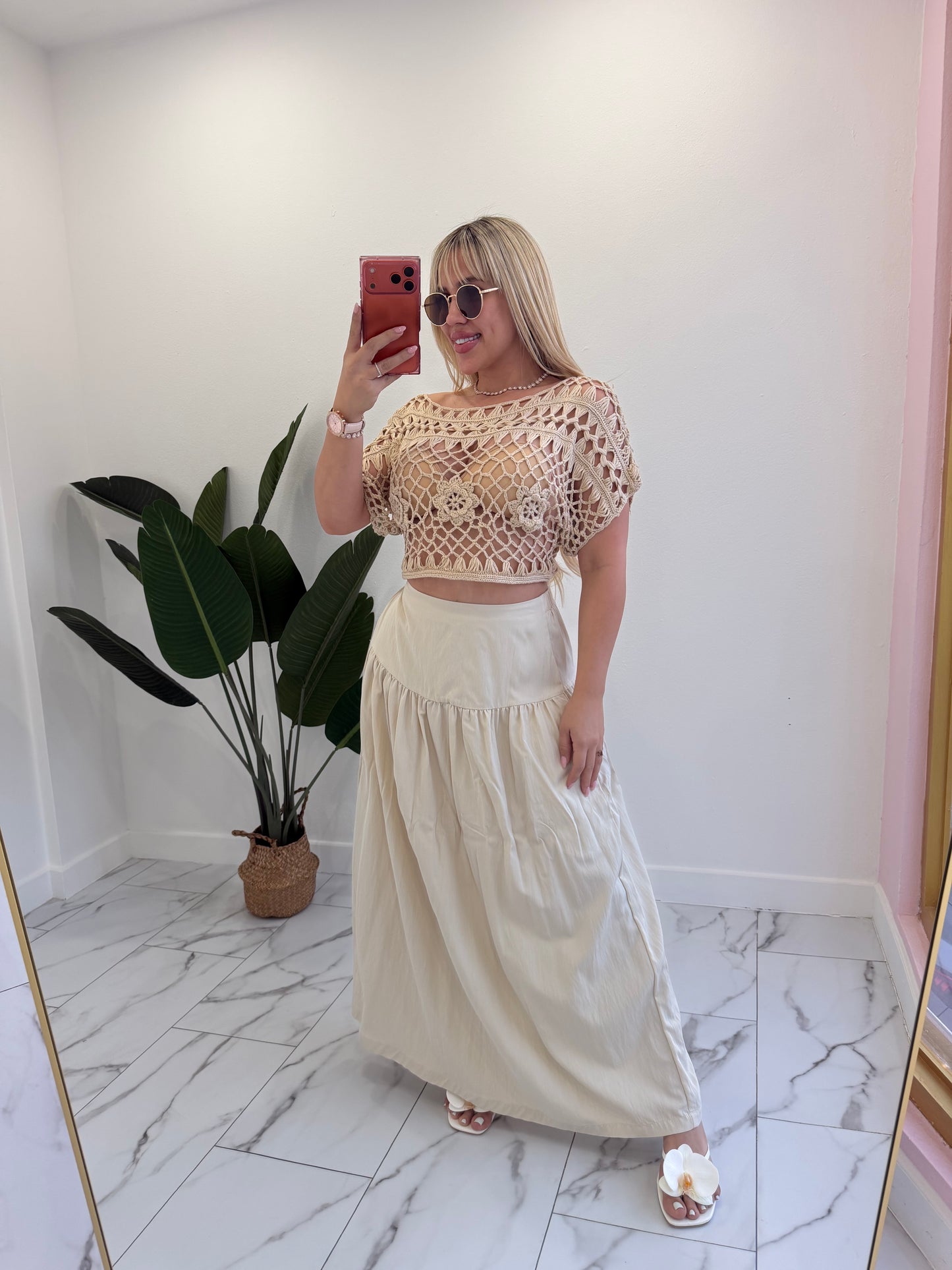 Crochet beach top