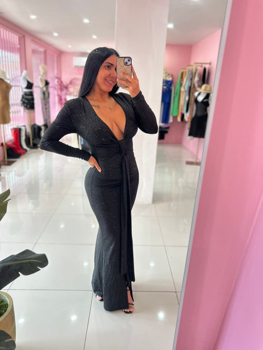 Hombrera Elegant Long Dress