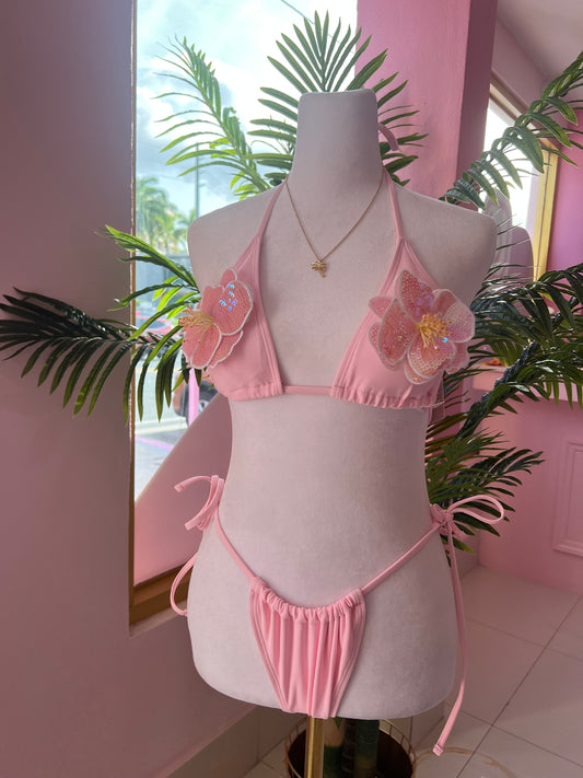 3D Flower Bikini Set