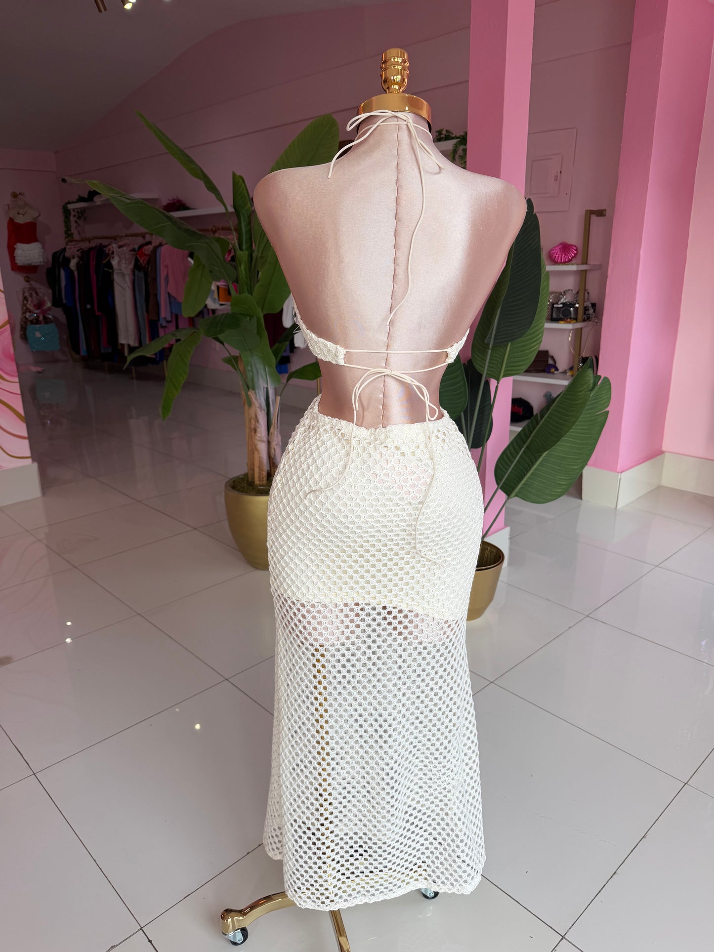 Resort Crochet Maxi Dress