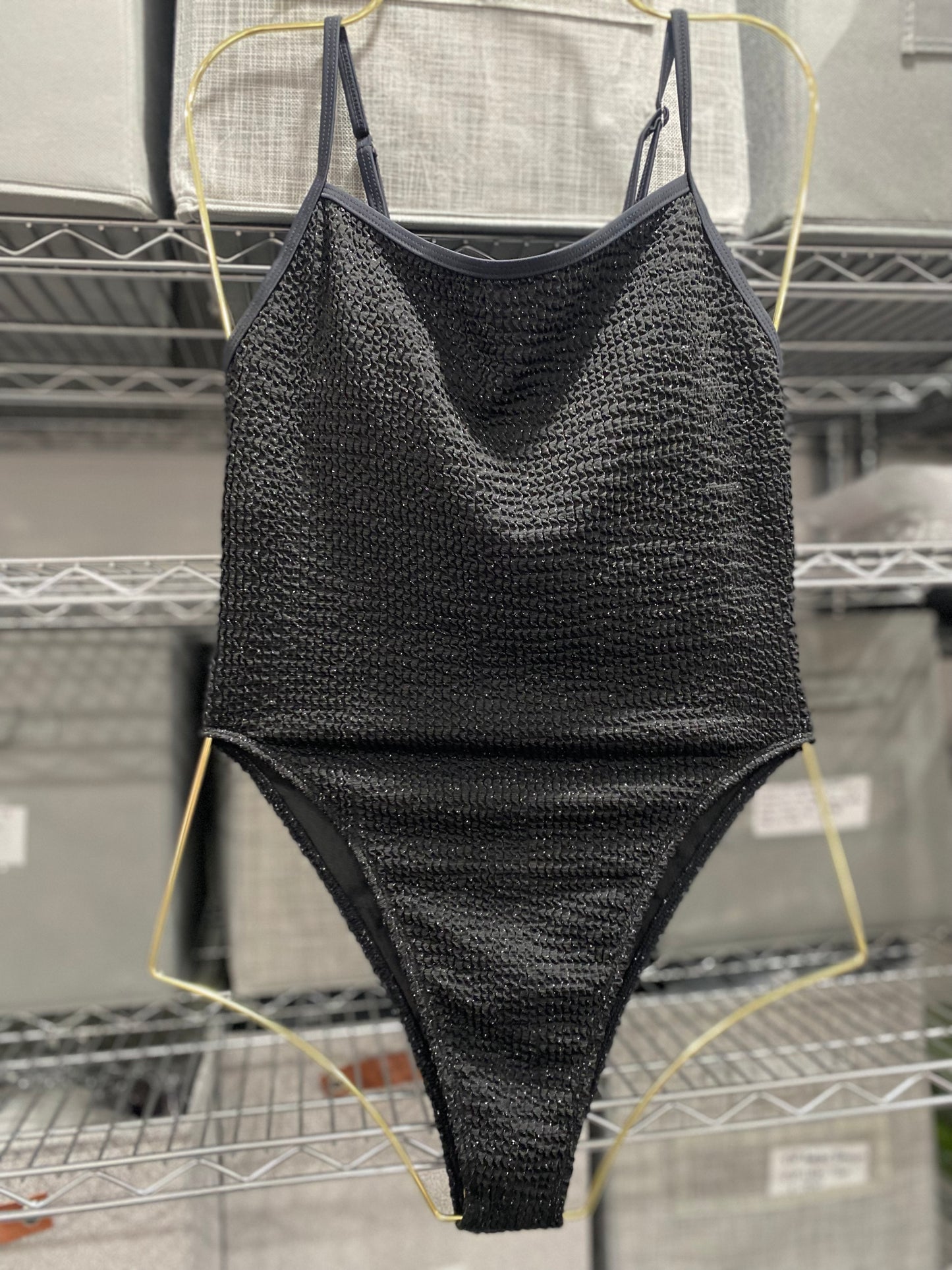Black Glitter Swimsuit