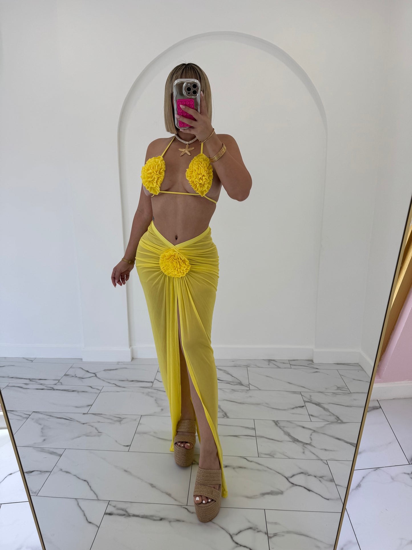 Flower Cover Up set