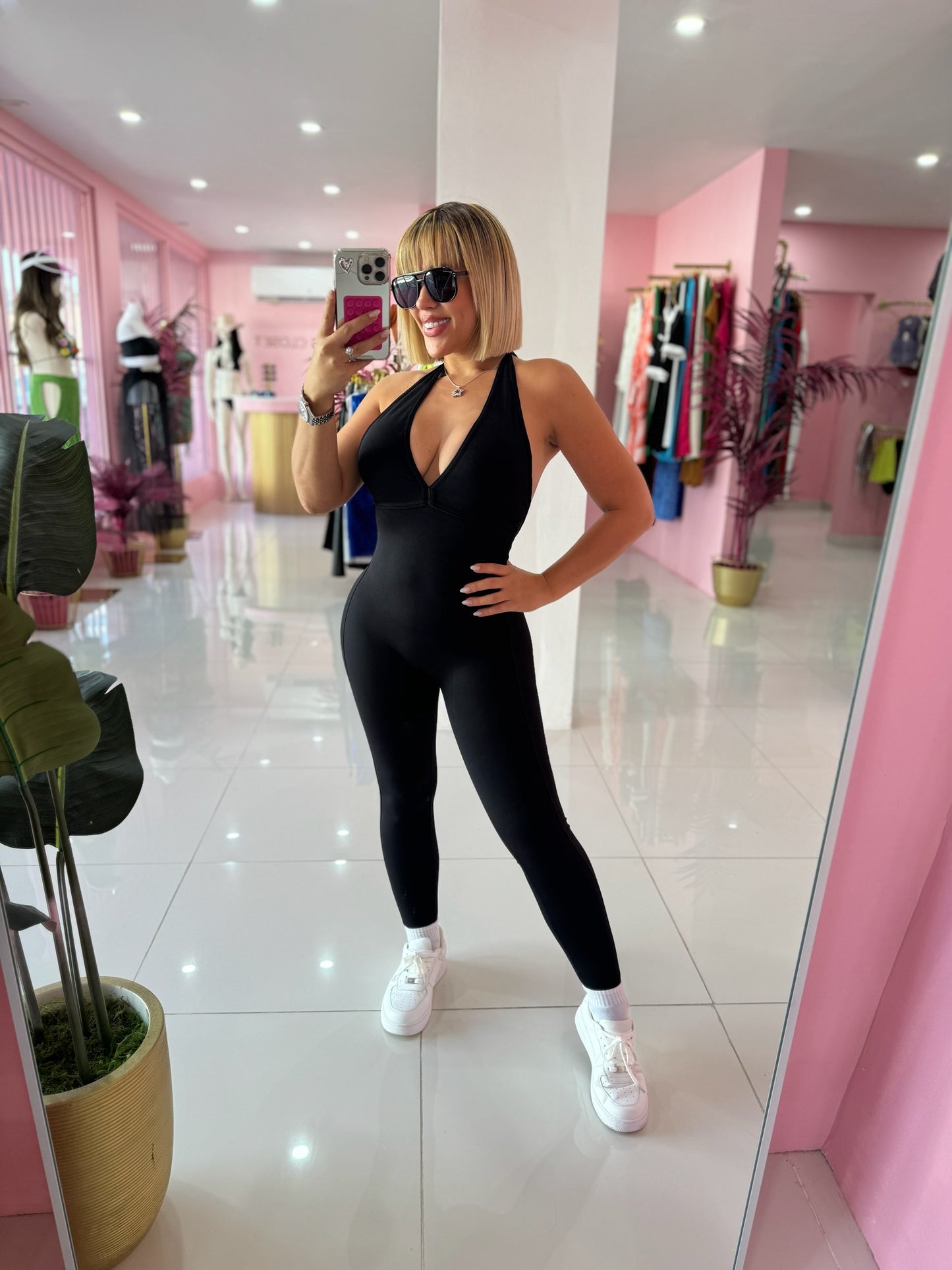 Halter Skinny Jumpsuit Sport