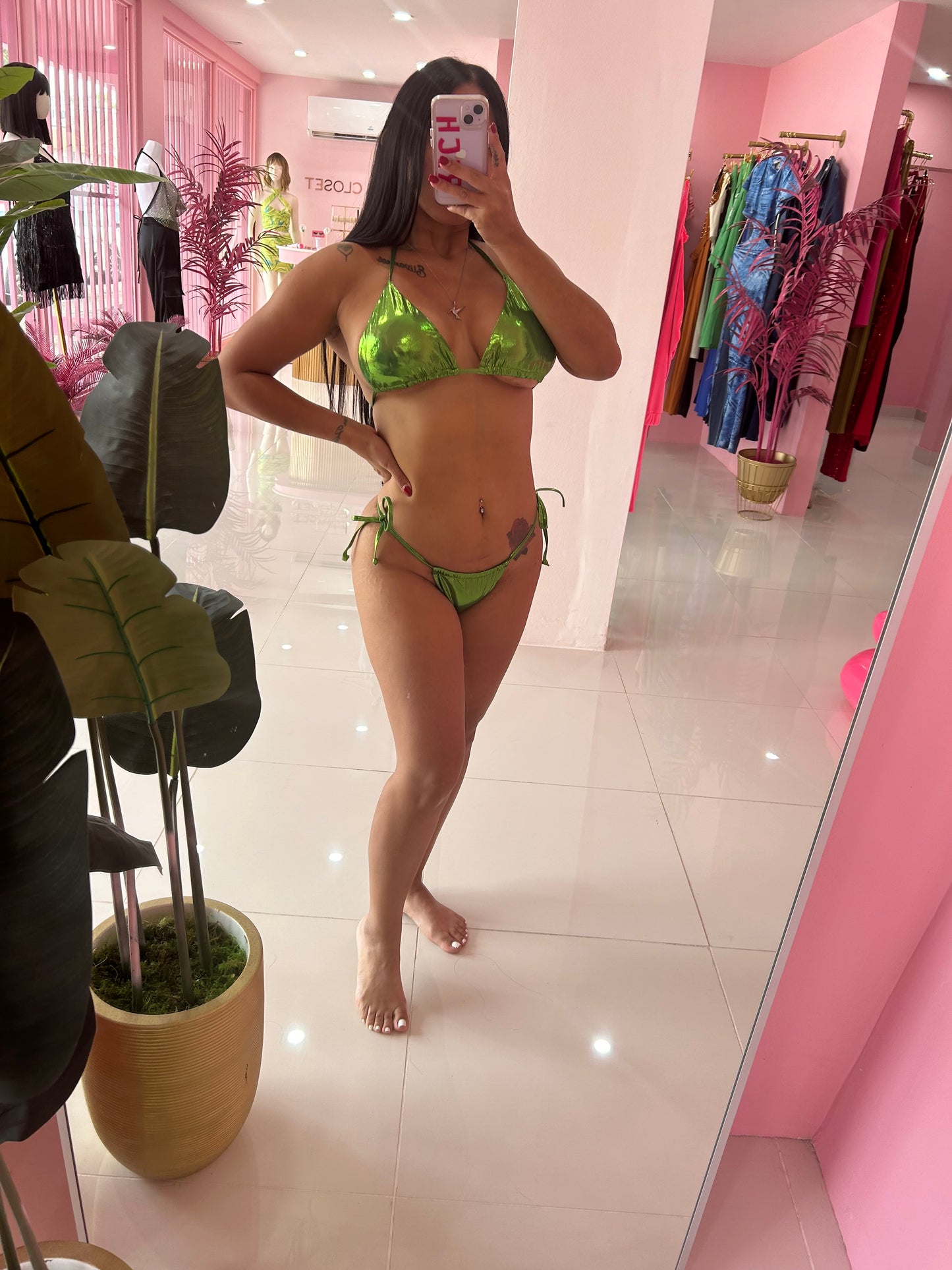 Verde Metal Bikini 3pcs