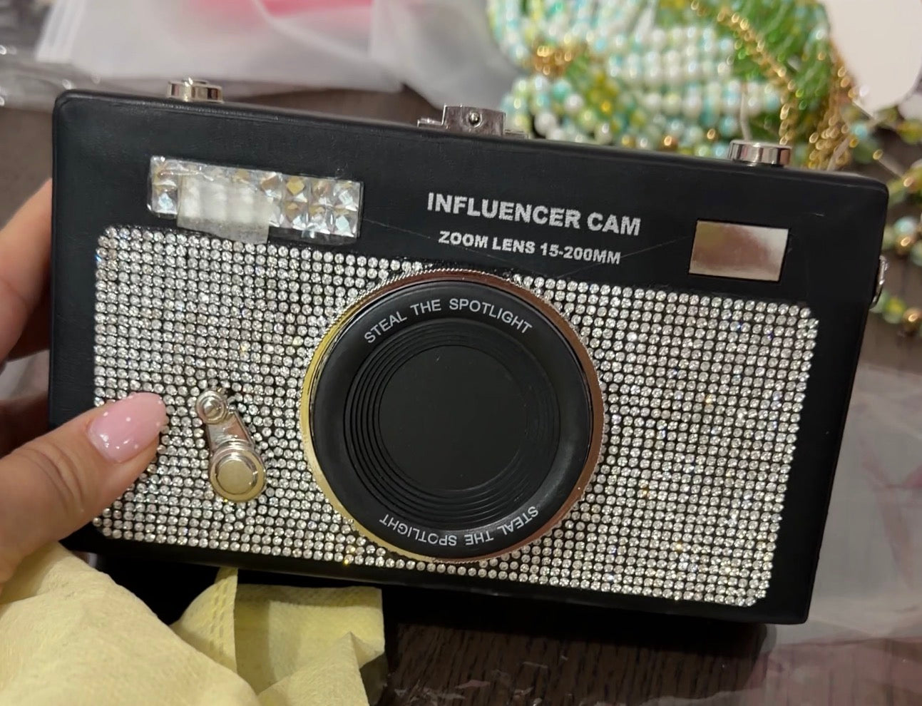 Cartera Cámara Glitter