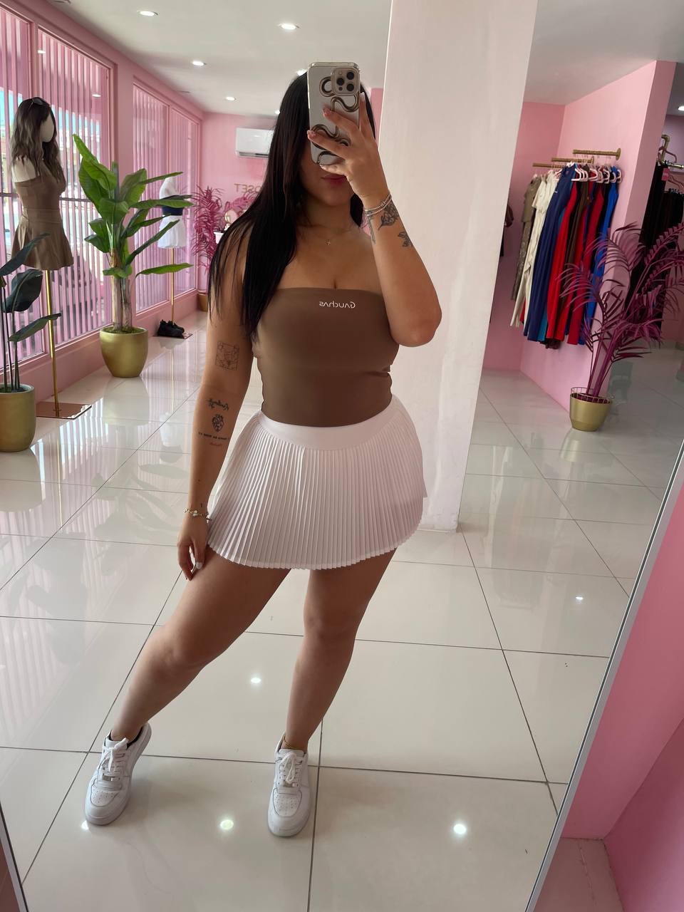 Strapless cute sport