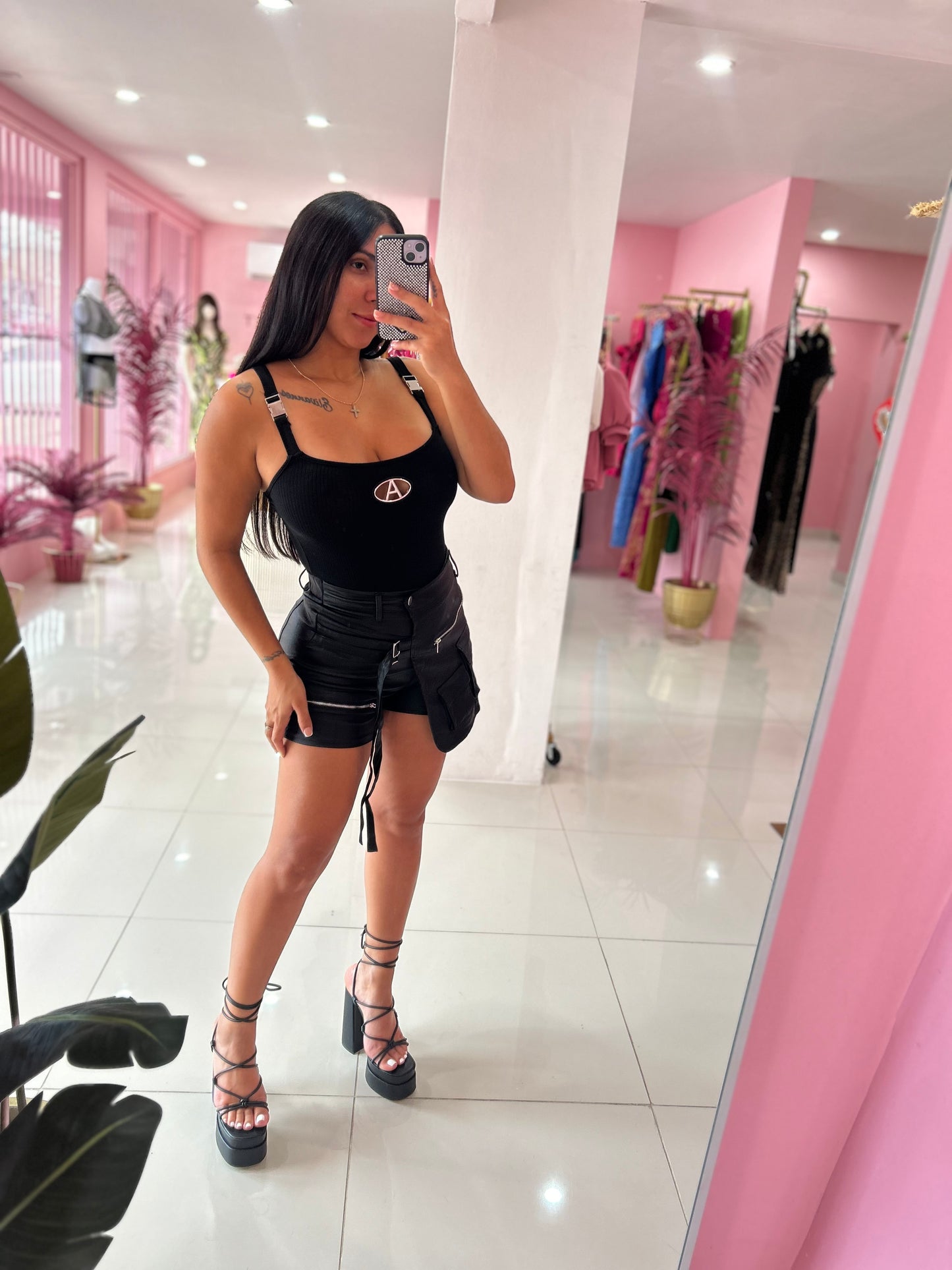 Metallic Skort
