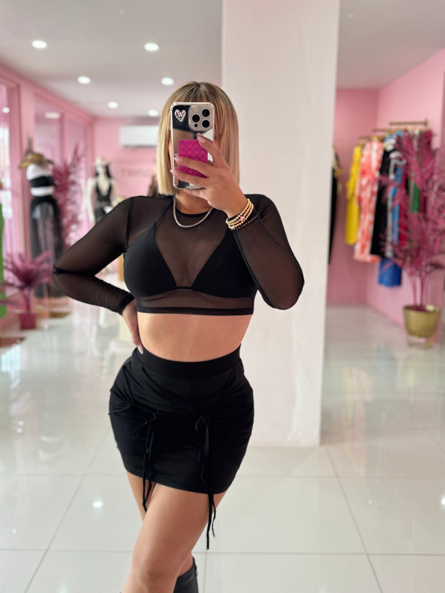 Set Mesh skirt