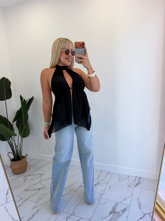 Mesh Long Top