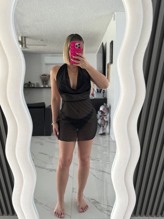 Cover up black dress