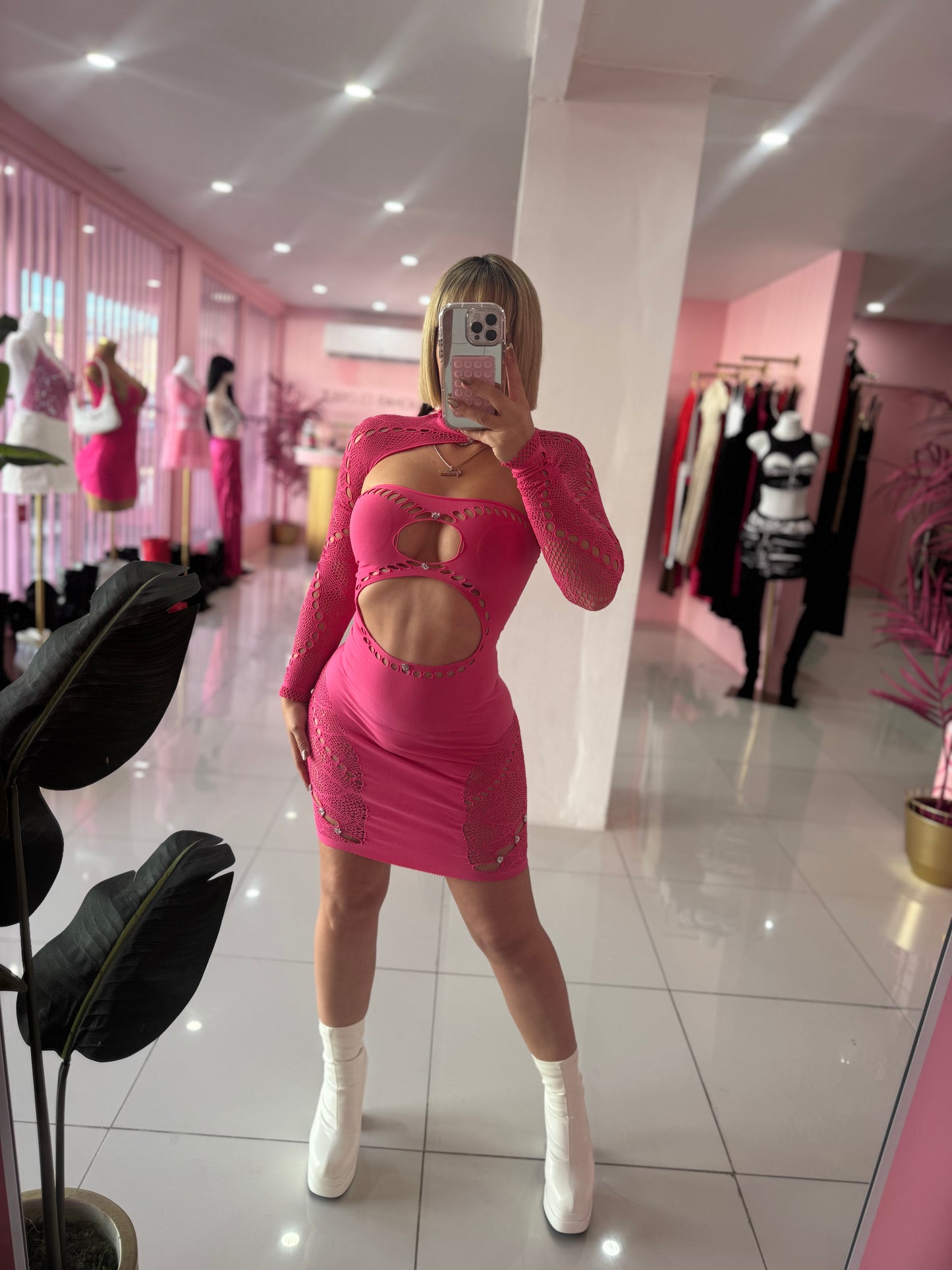 Pink courtz dress