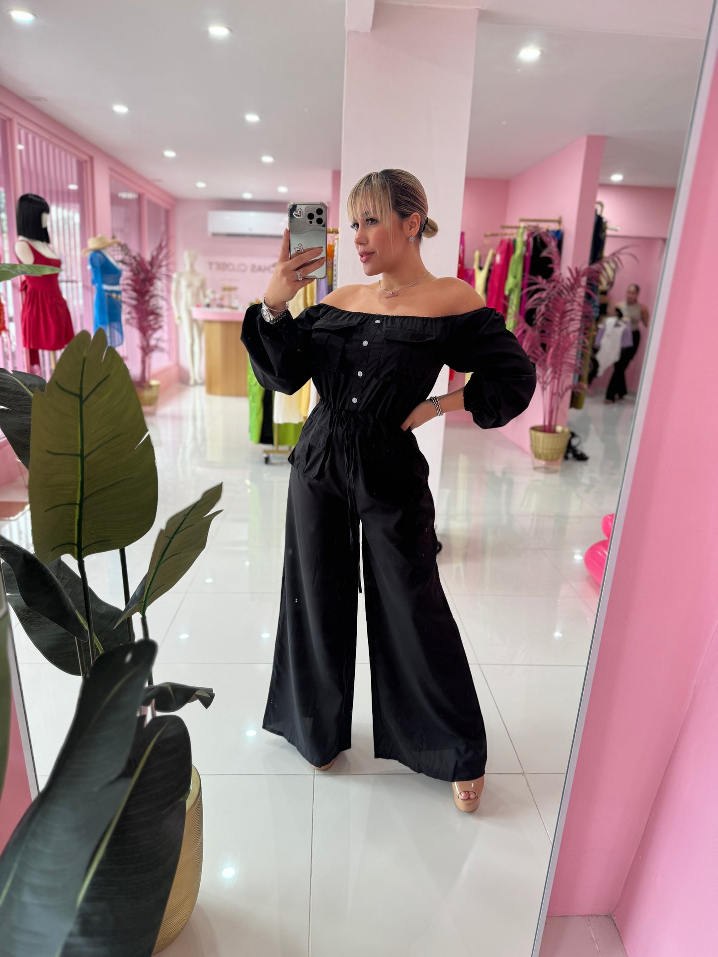 Off Shoulder Jumpsuit