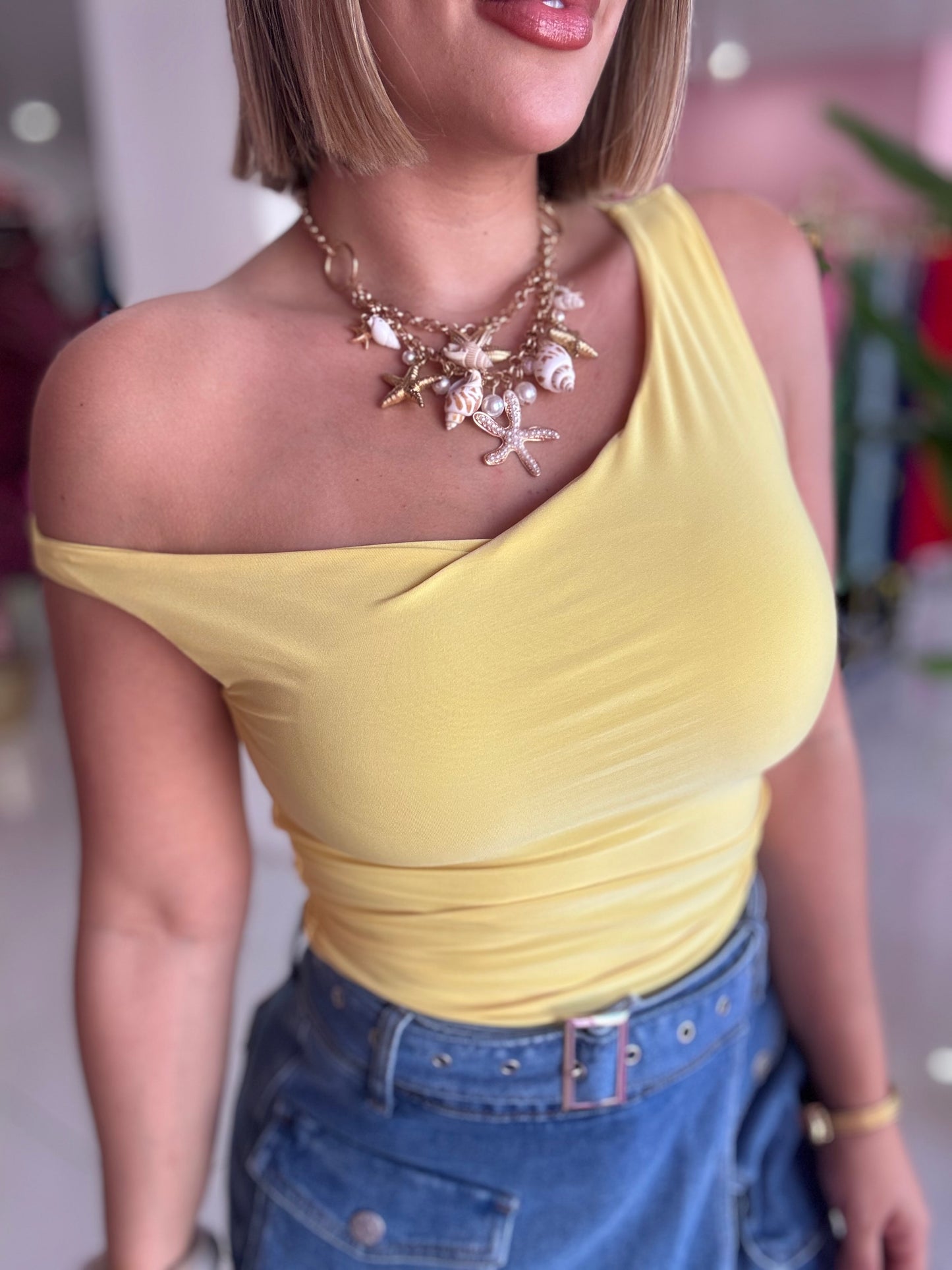 Yellow tank top
