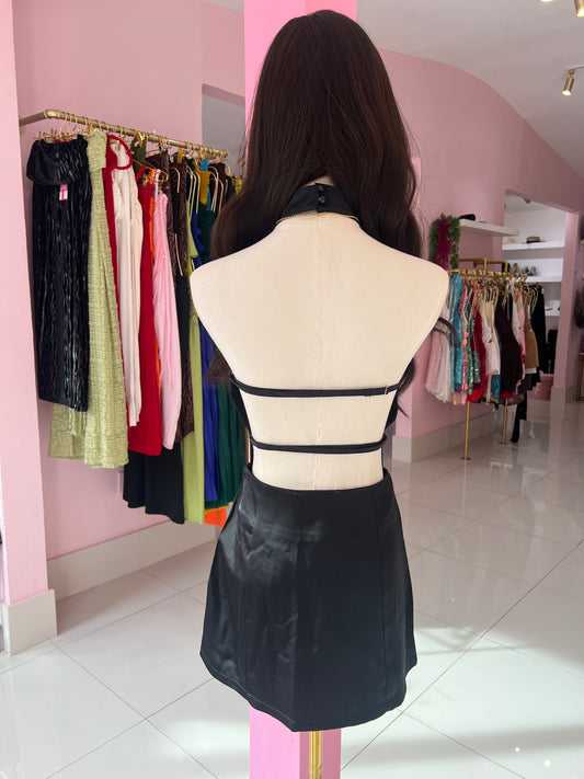 Turtle neck Satin Top