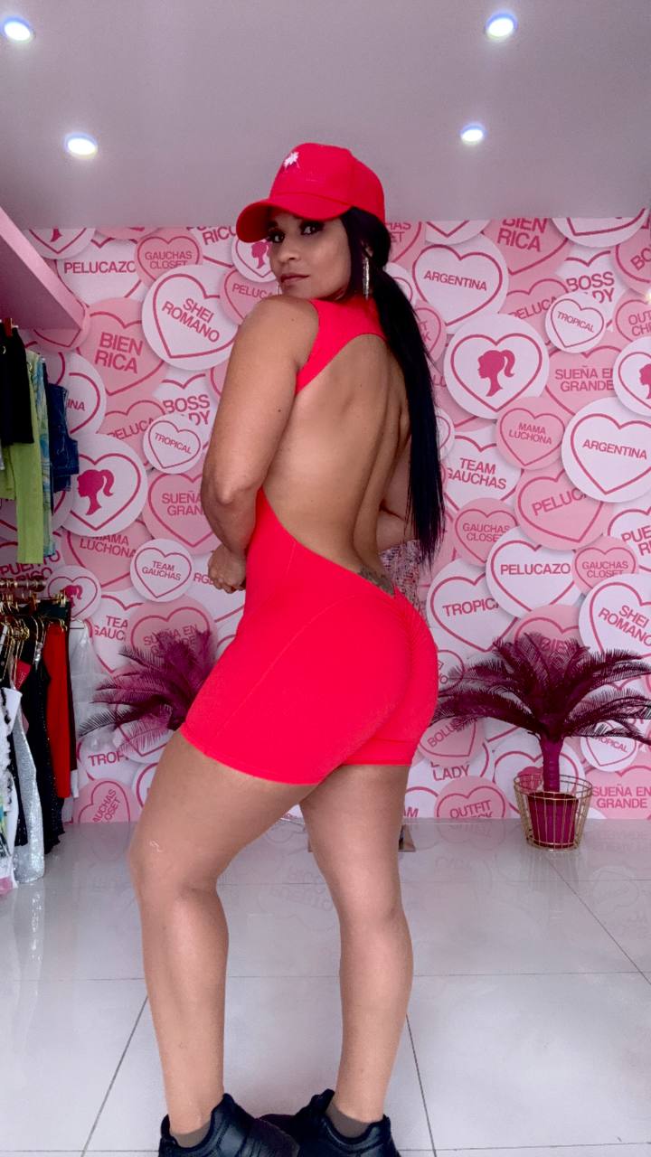 Romper Turtle Neck Espalda Abierta