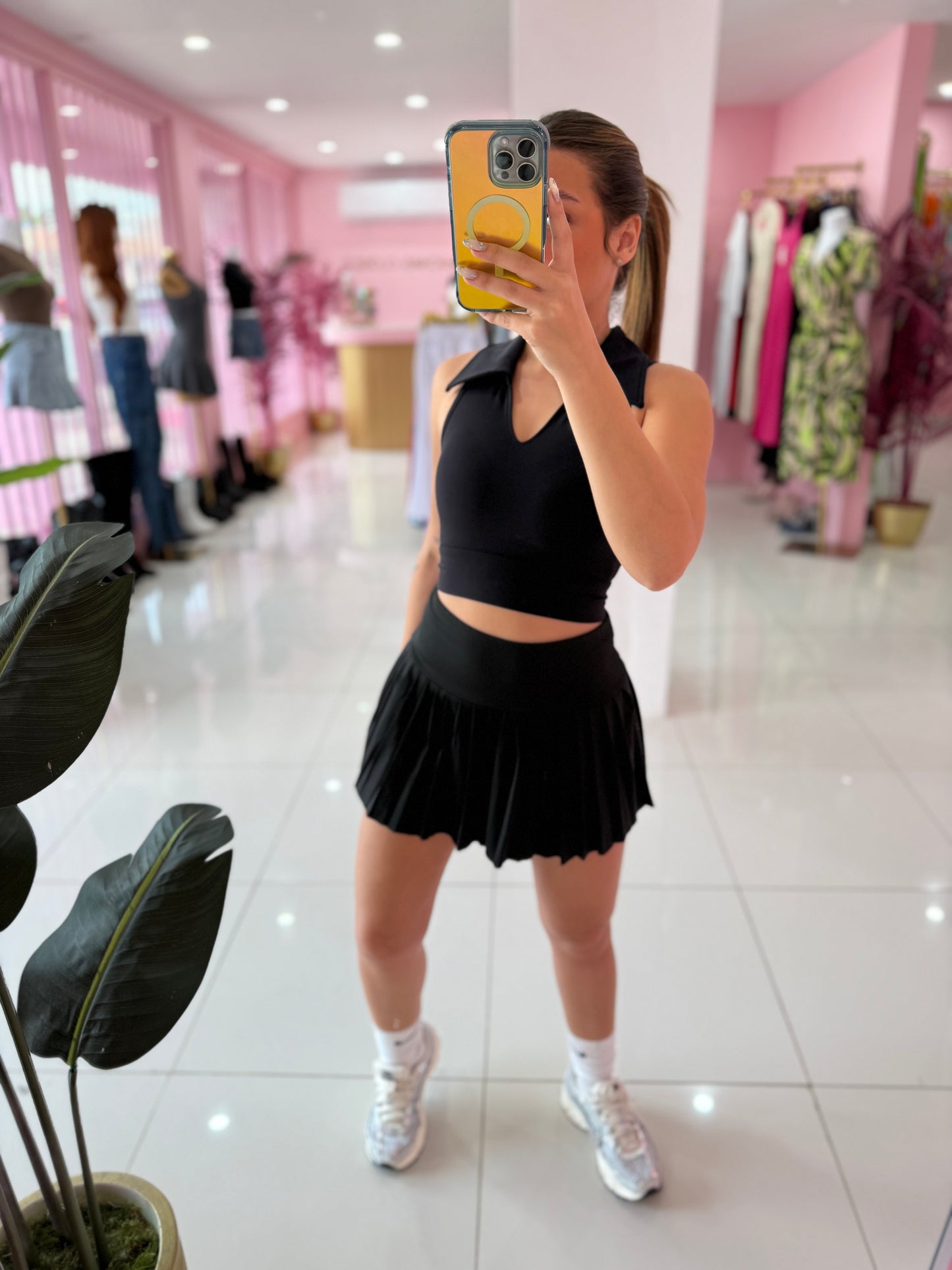 Crop top cuellito sport