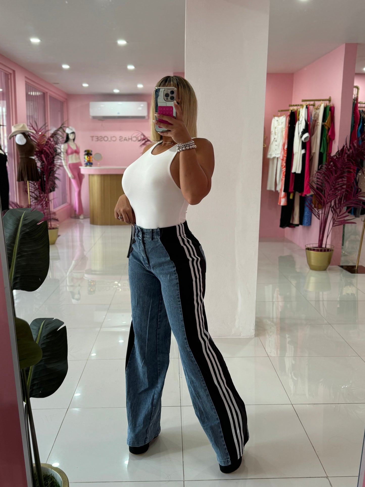 Denim Mix Pant
