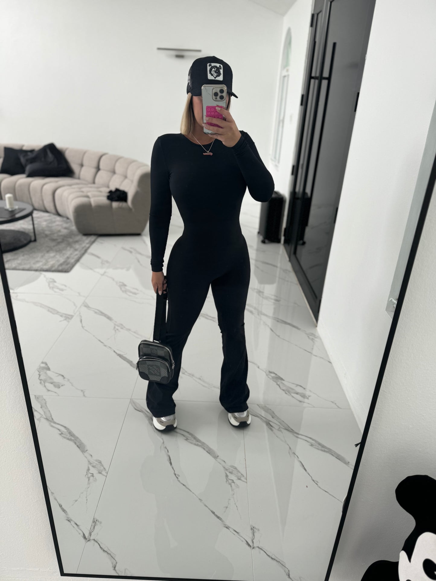 Jumpsuit espalda descubierta Palazzo (Manga Larga)sport