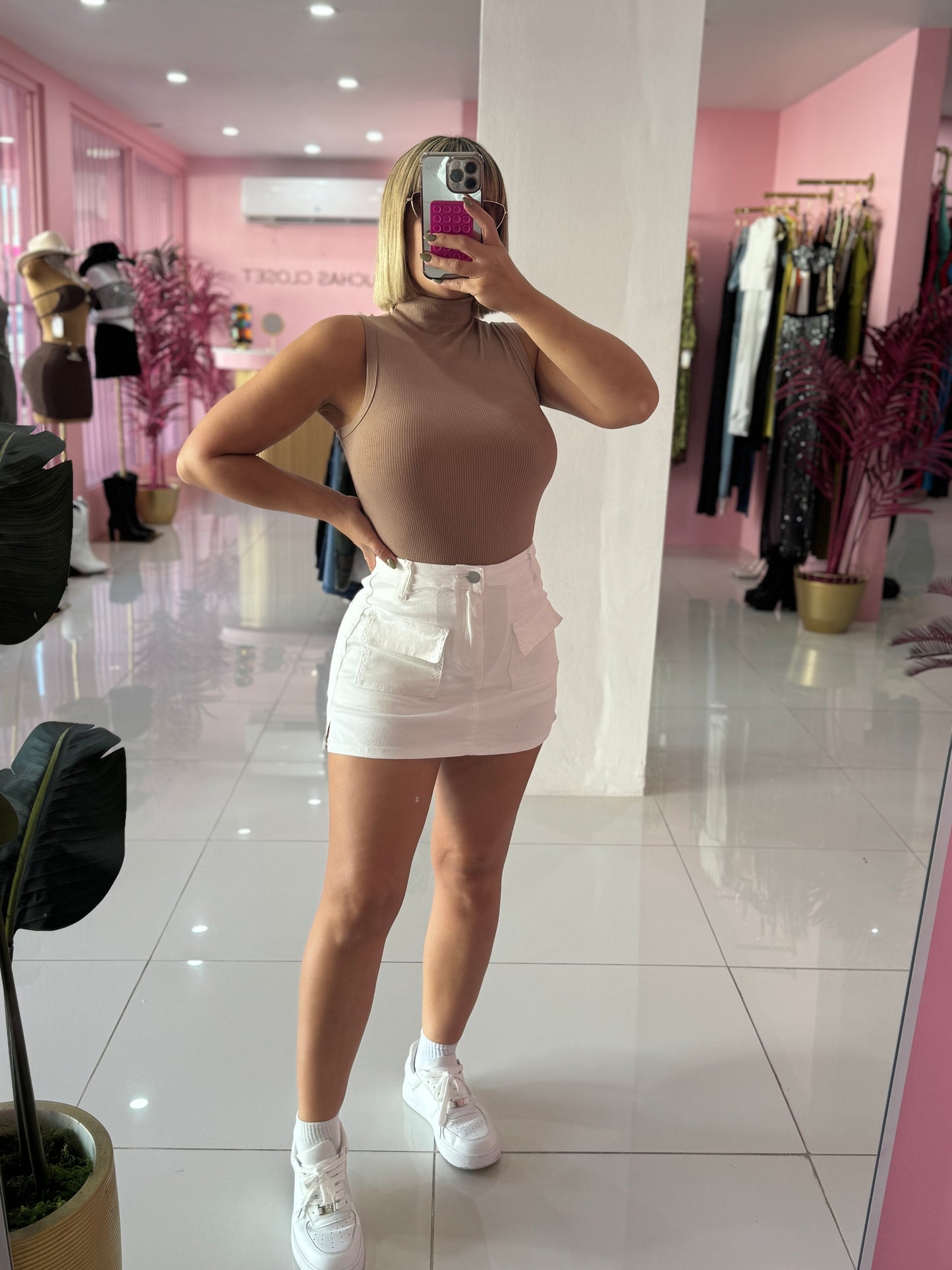 Otoño denim skort