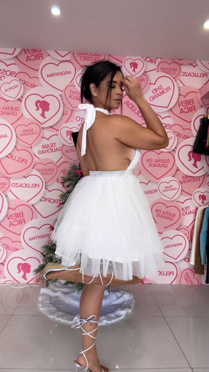 Swan Mesh dress Medium