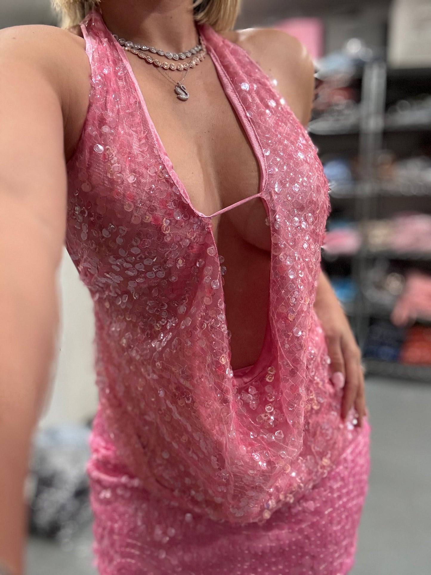 Sequins Colors halter top