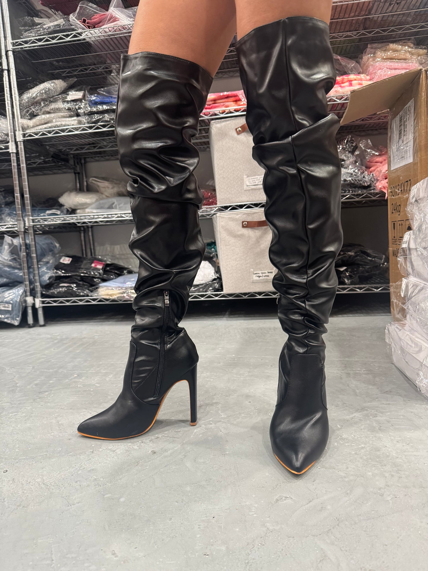 Botas Long Fruncidas