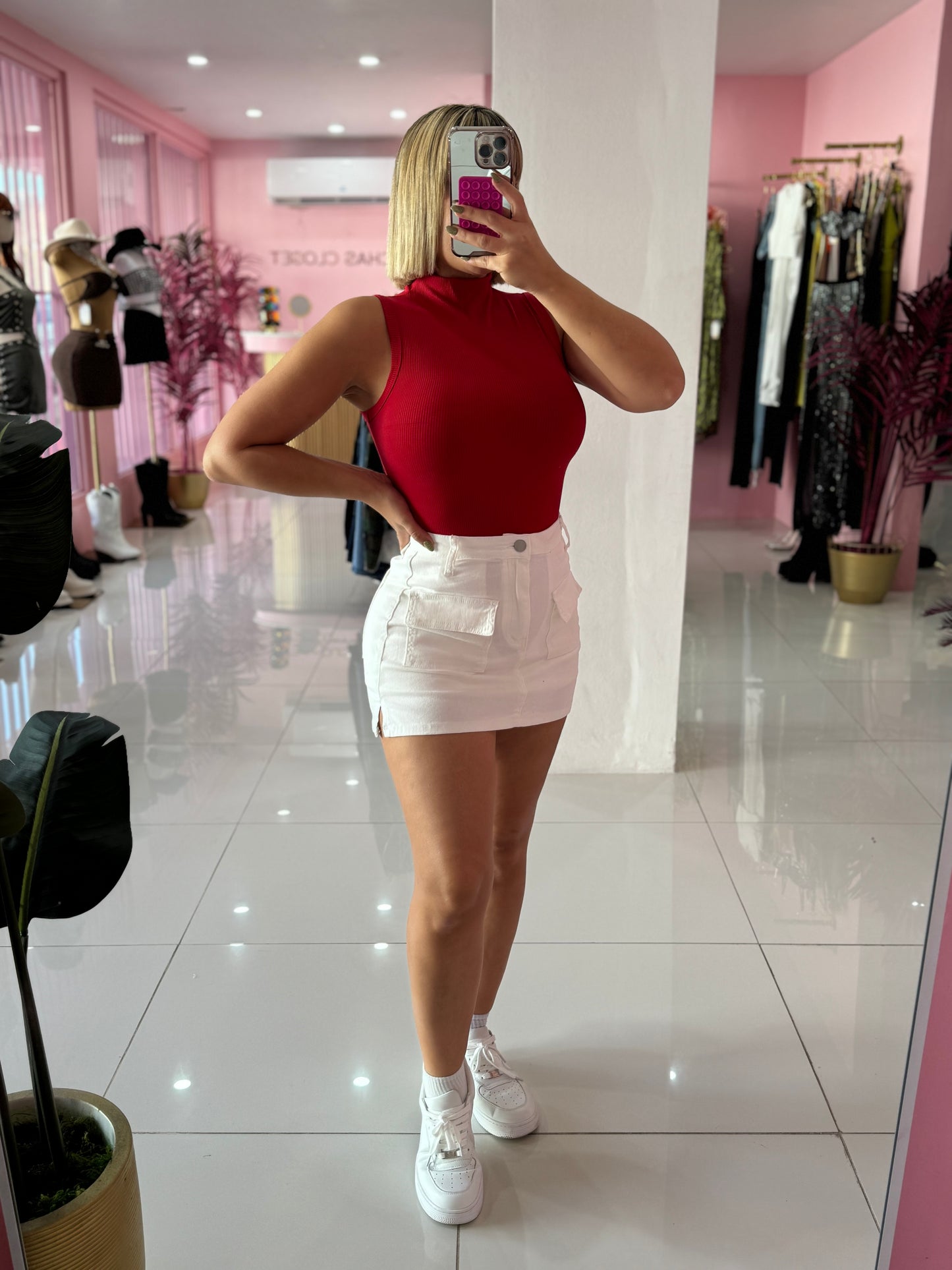 Otoño denim skort