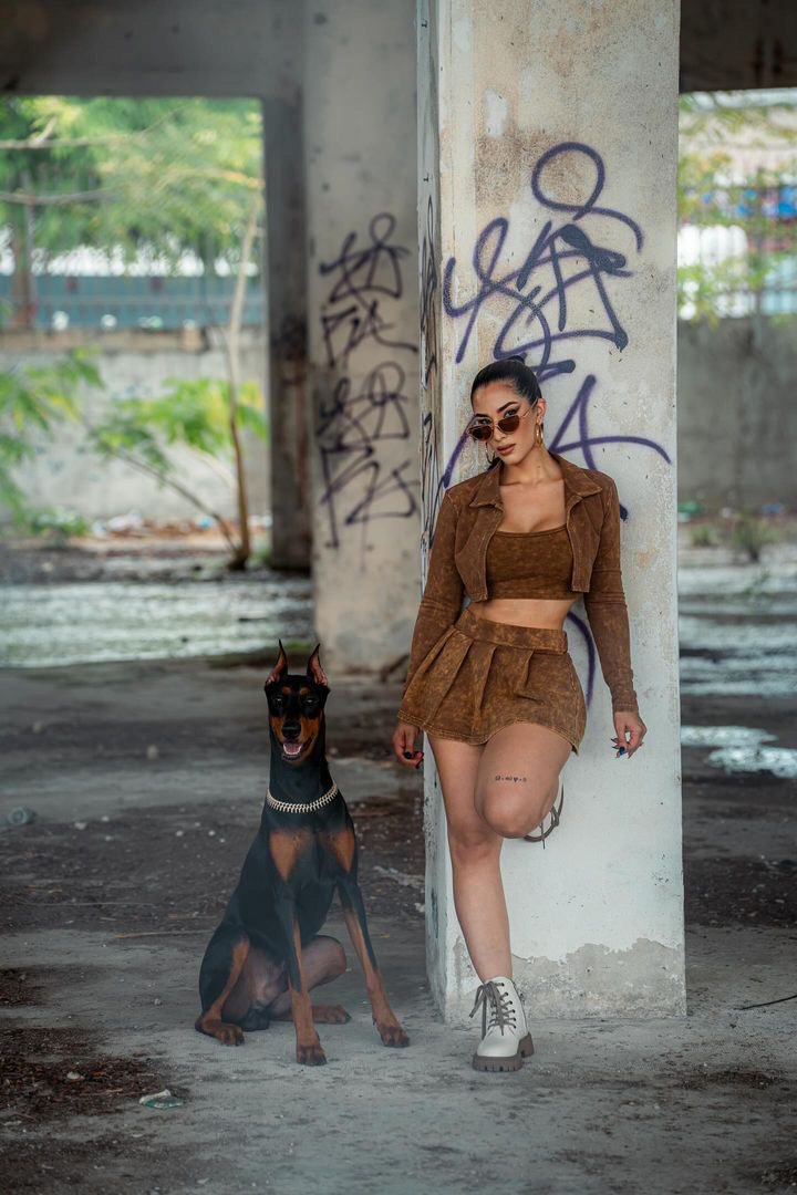 Marmol Skort Jacket Set (3 piezas)