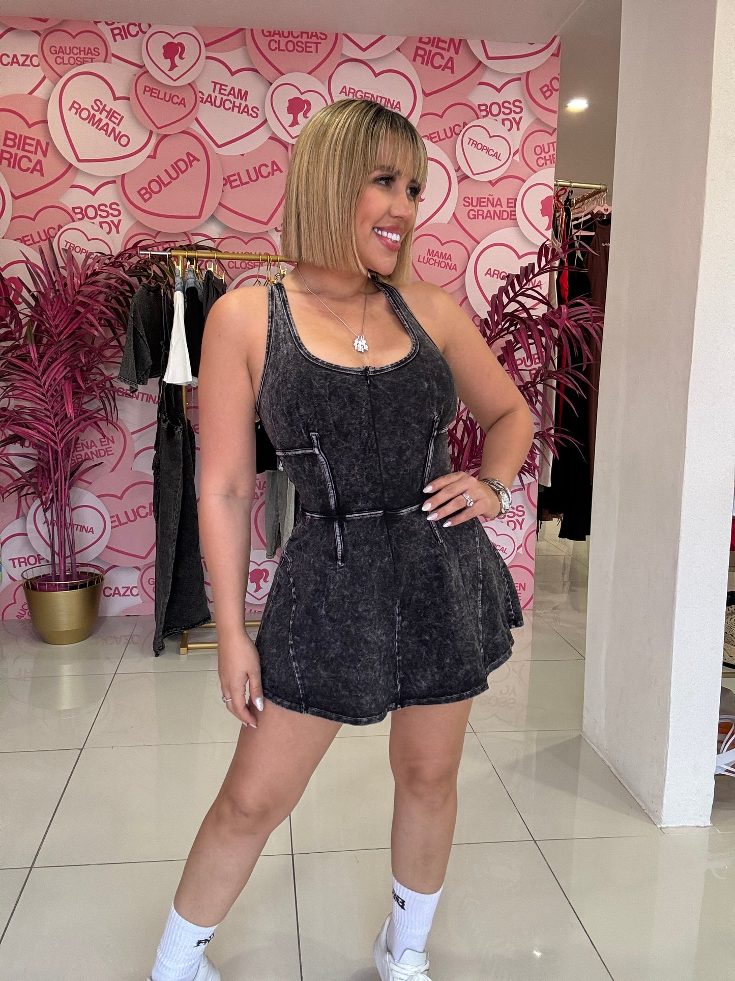 Mineral Zipper Dress