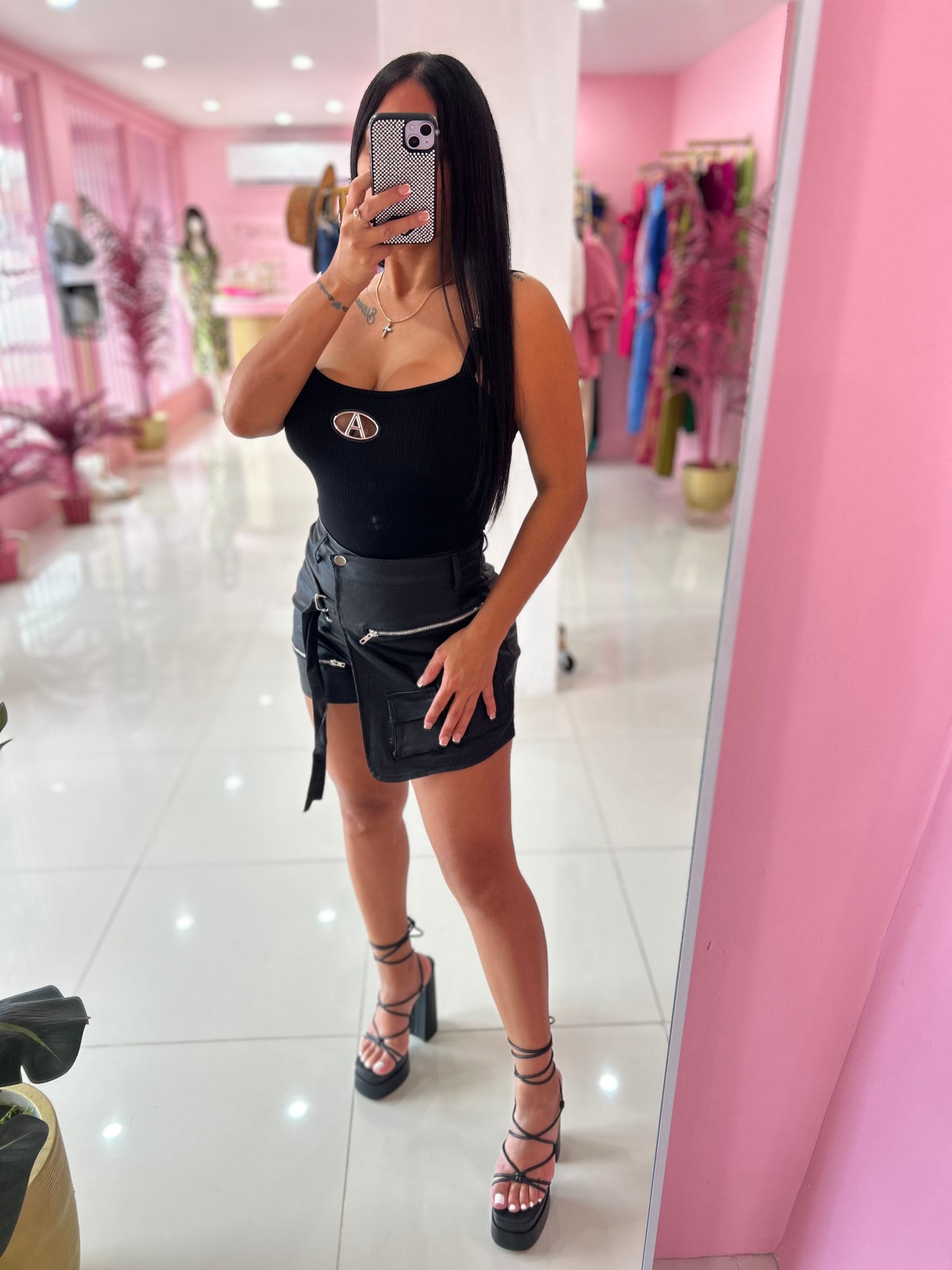 Metallic Skort