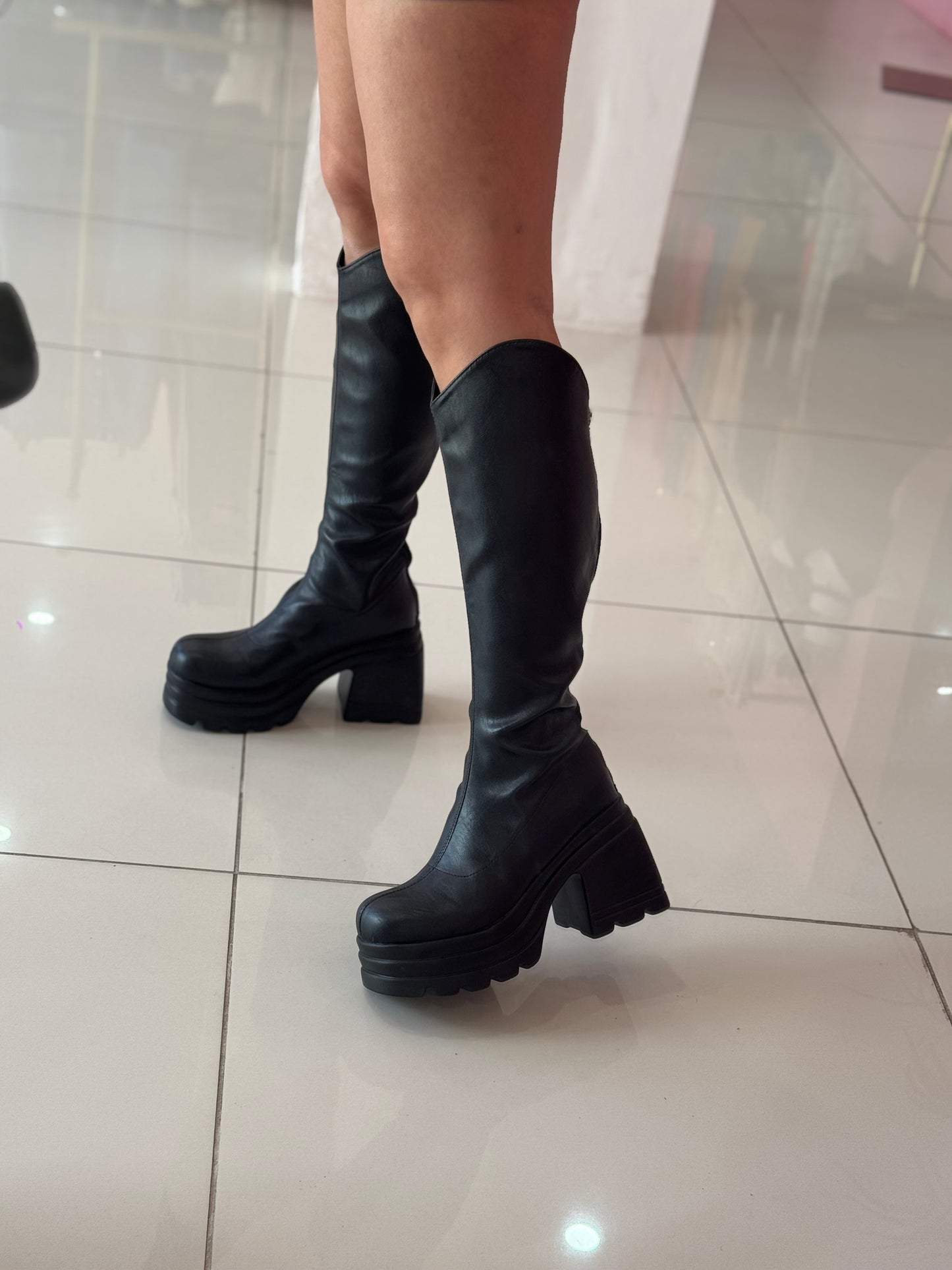 Leather Sock Plataforma Altas