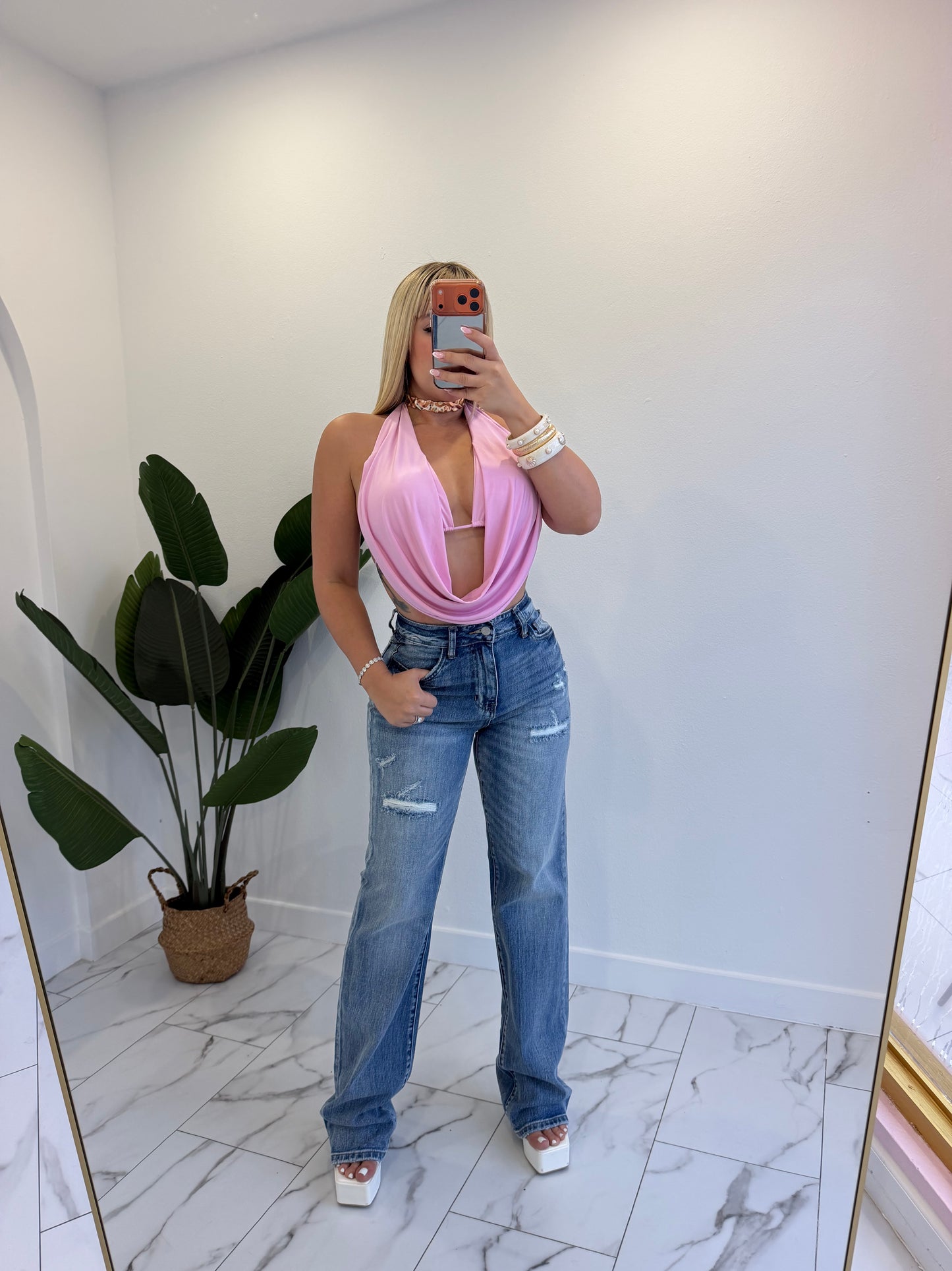 Vibrant Straight leg Jean