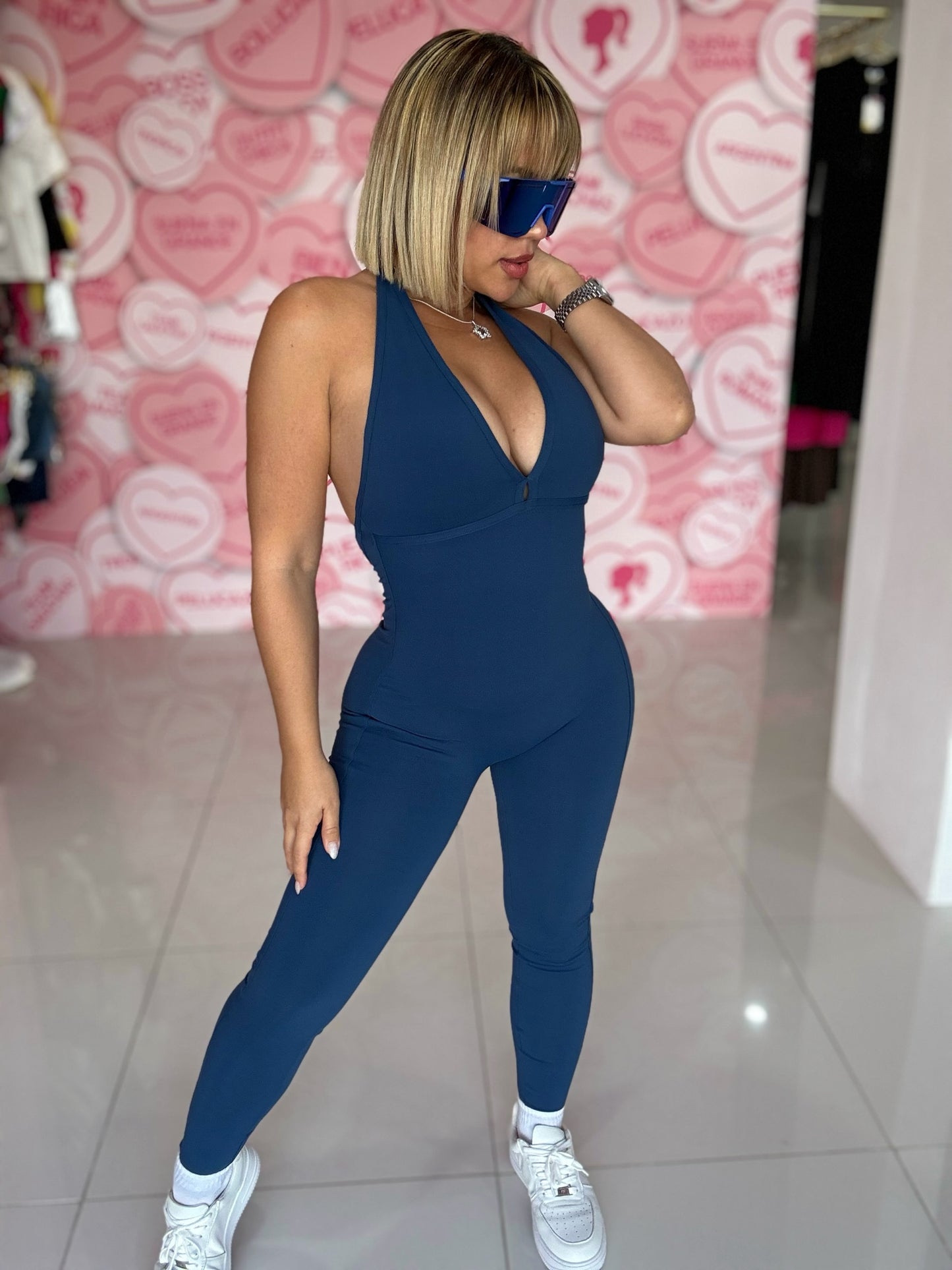 Halter Skinny Jumpsuit Sport