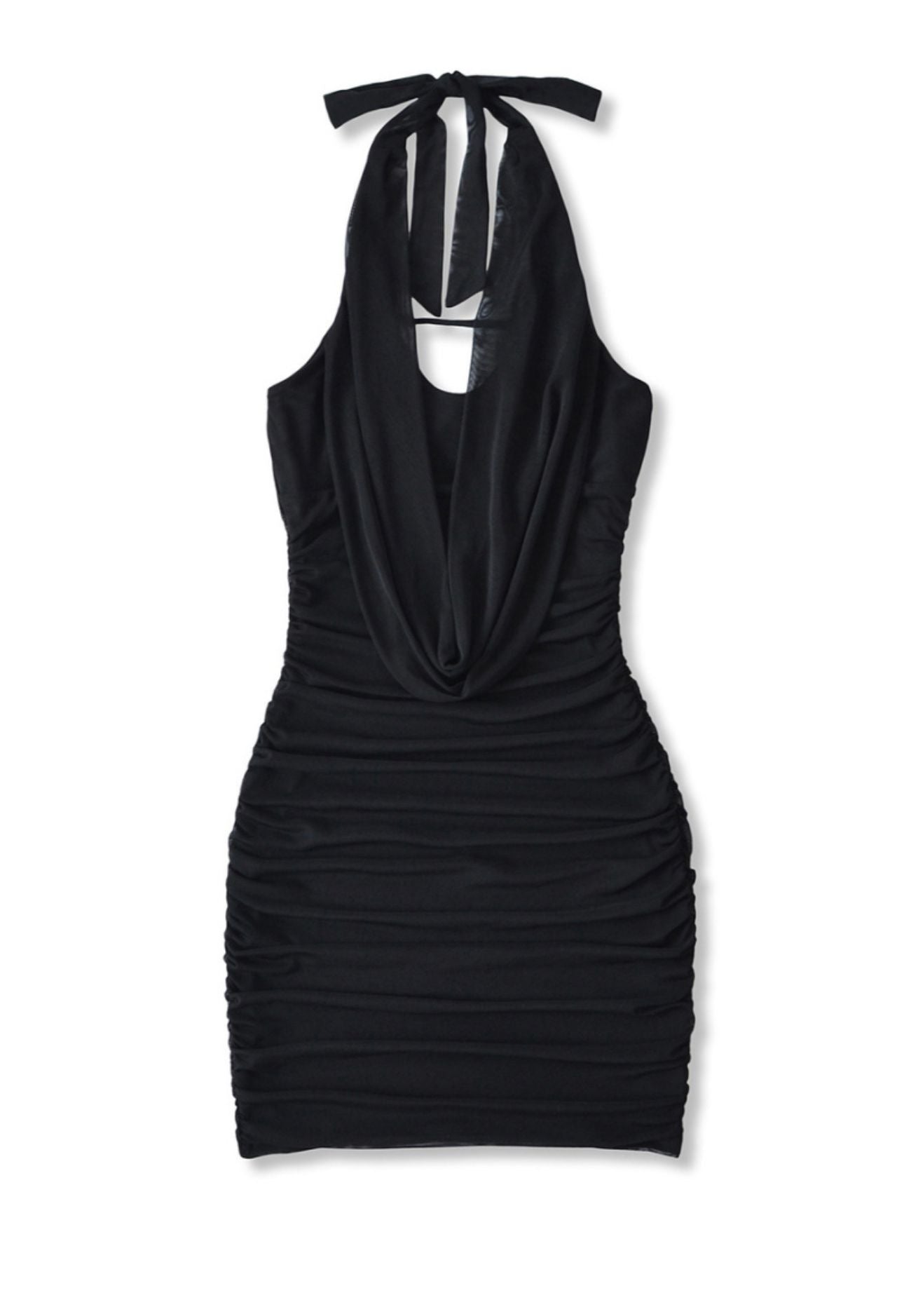 Mesh Halter mini Dress