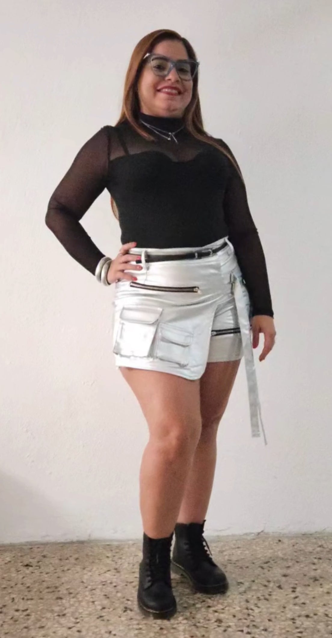Metallic Skort