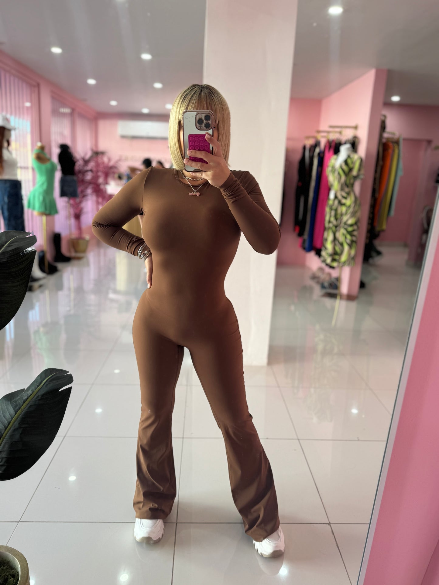 Jumpsuit espalda descubierta Palazzo (Manga Larga)sport