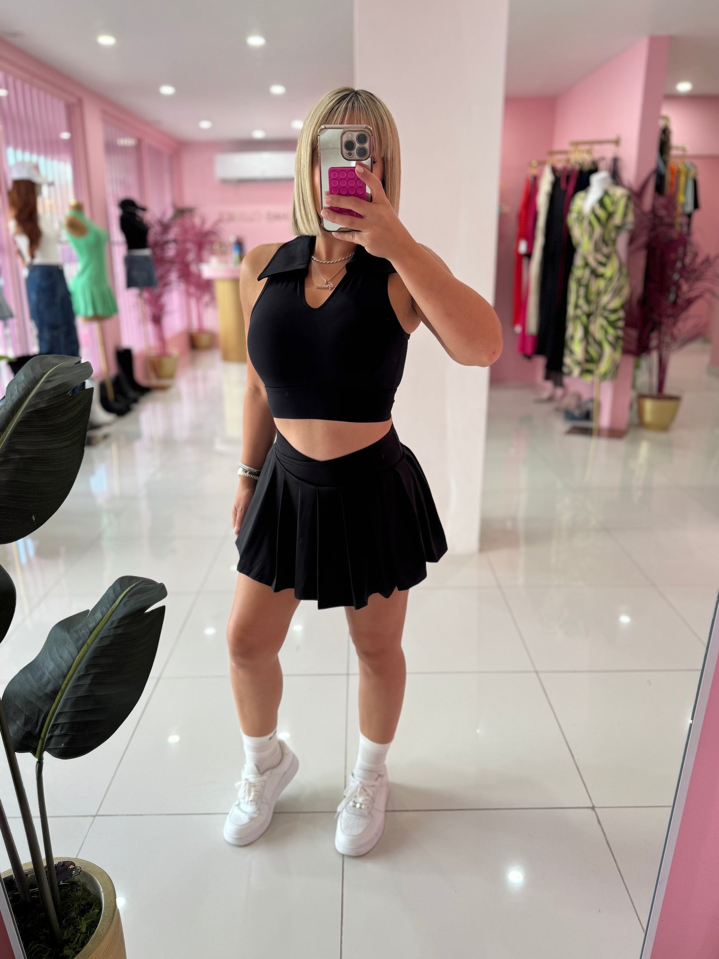 Crop top cuellito sport
