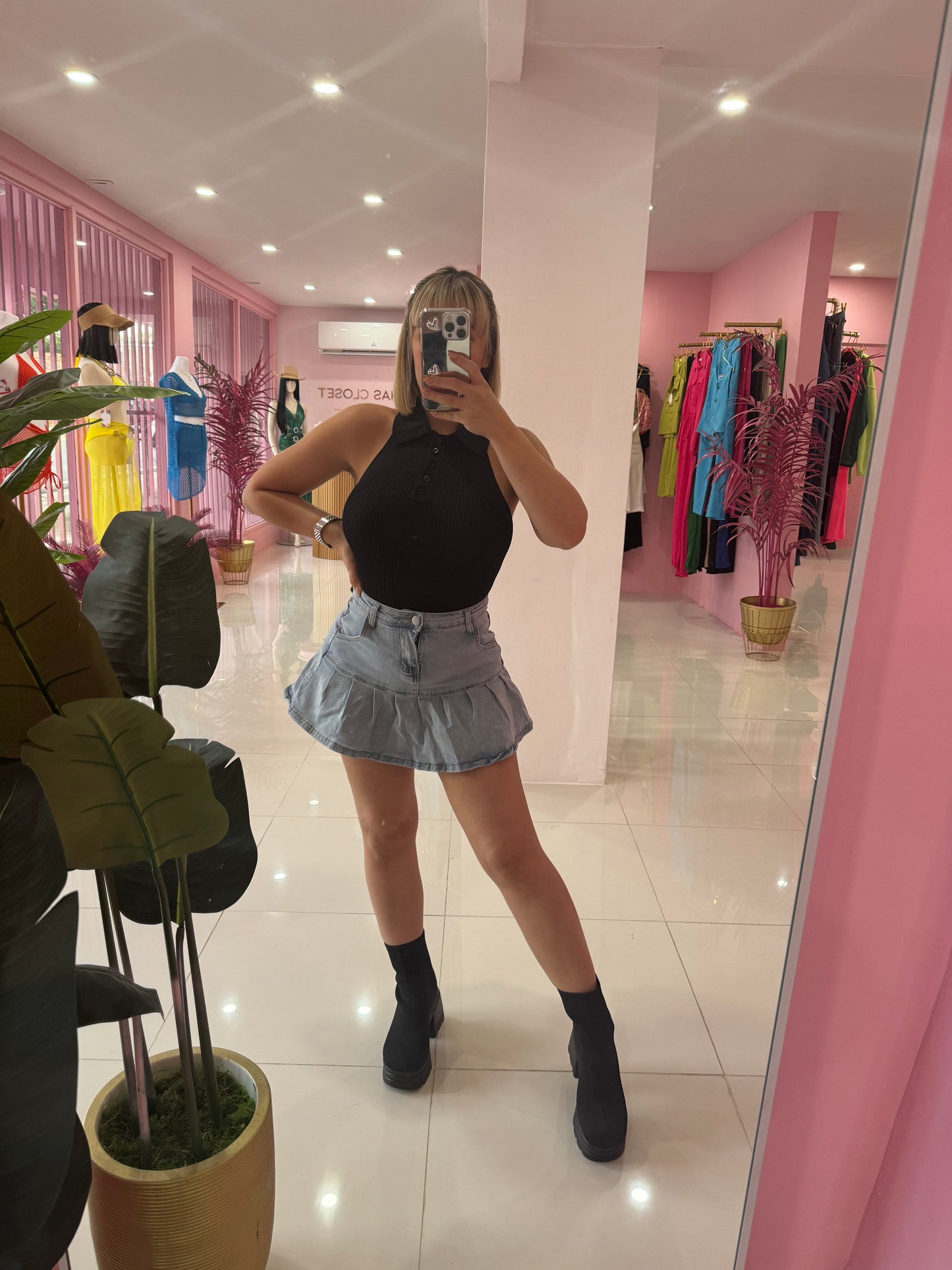 RBD Denim Skort