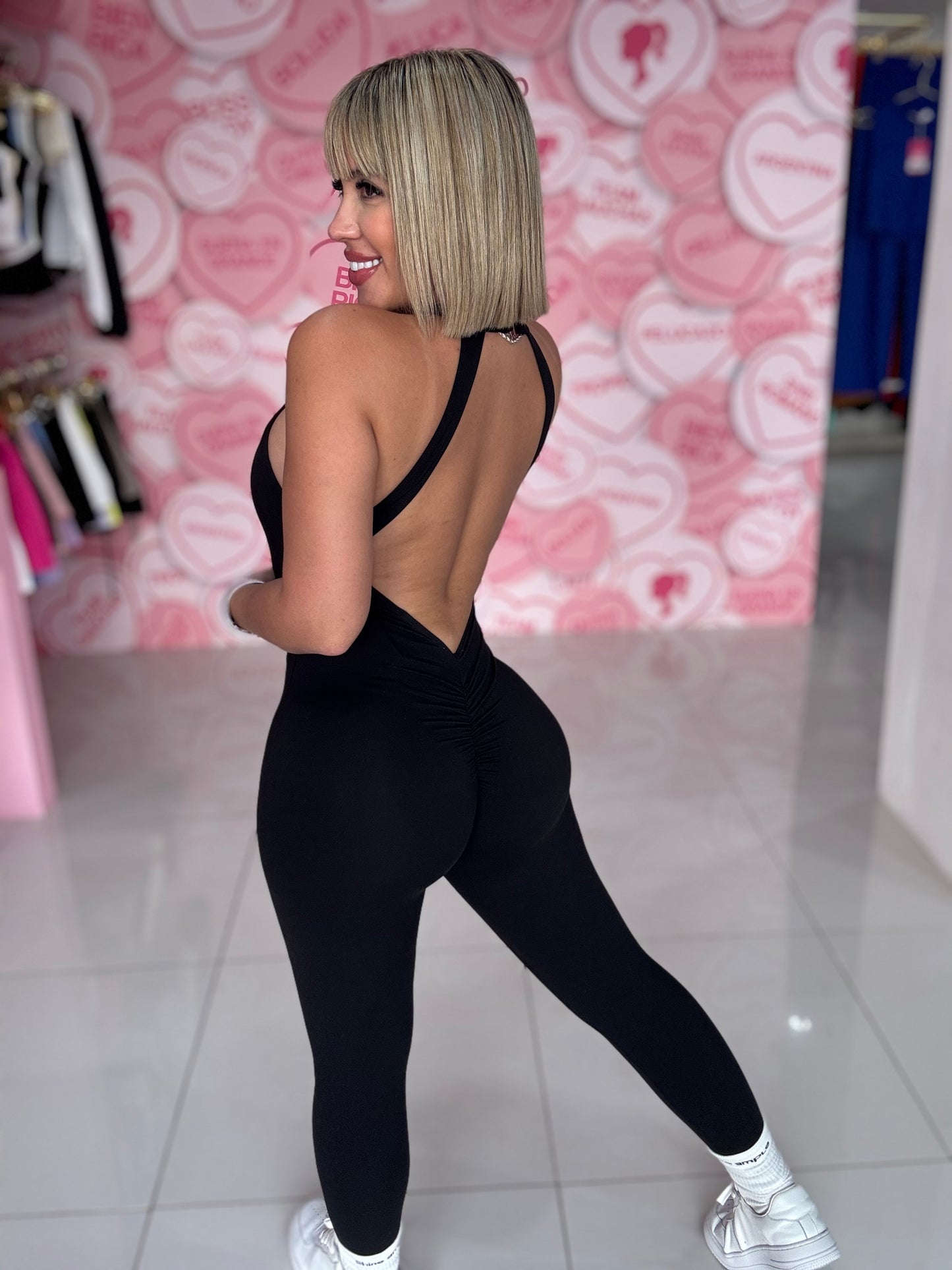 Skinny Neck Sport Jumpsuit