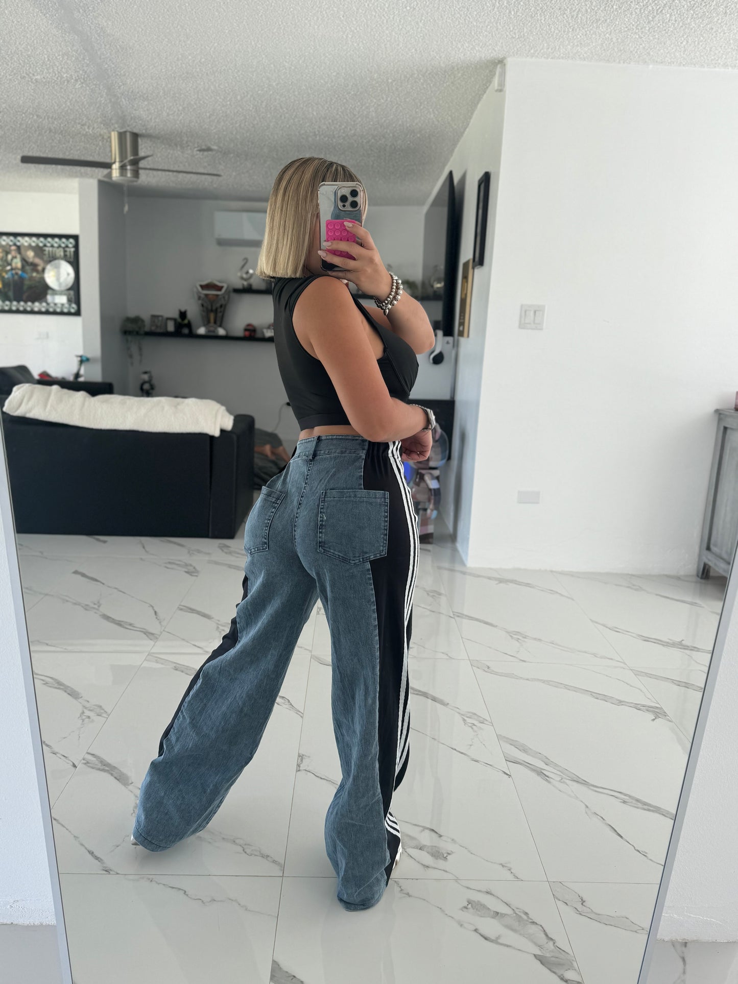 Denim Mix Pant