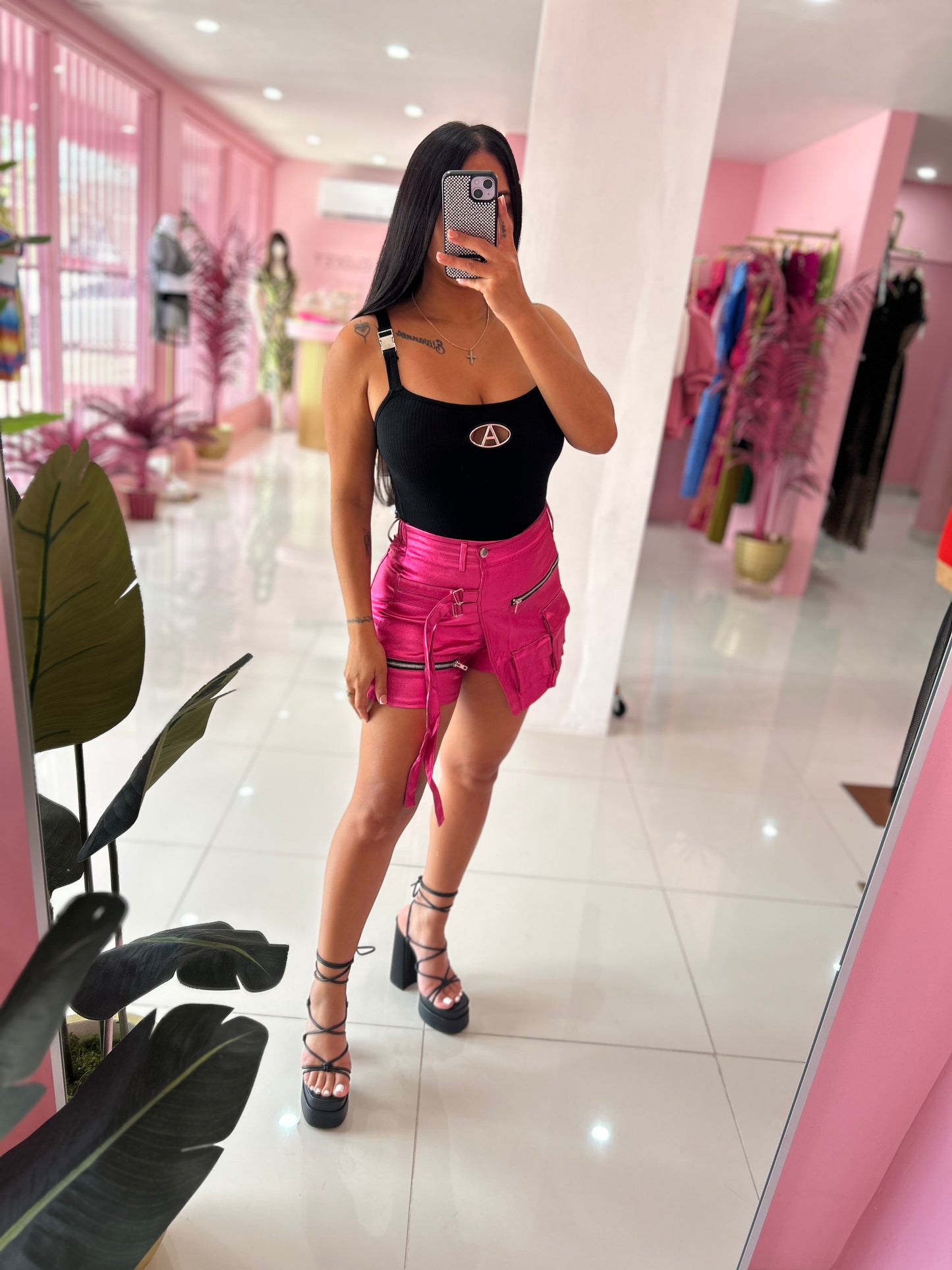 Metallic Skort