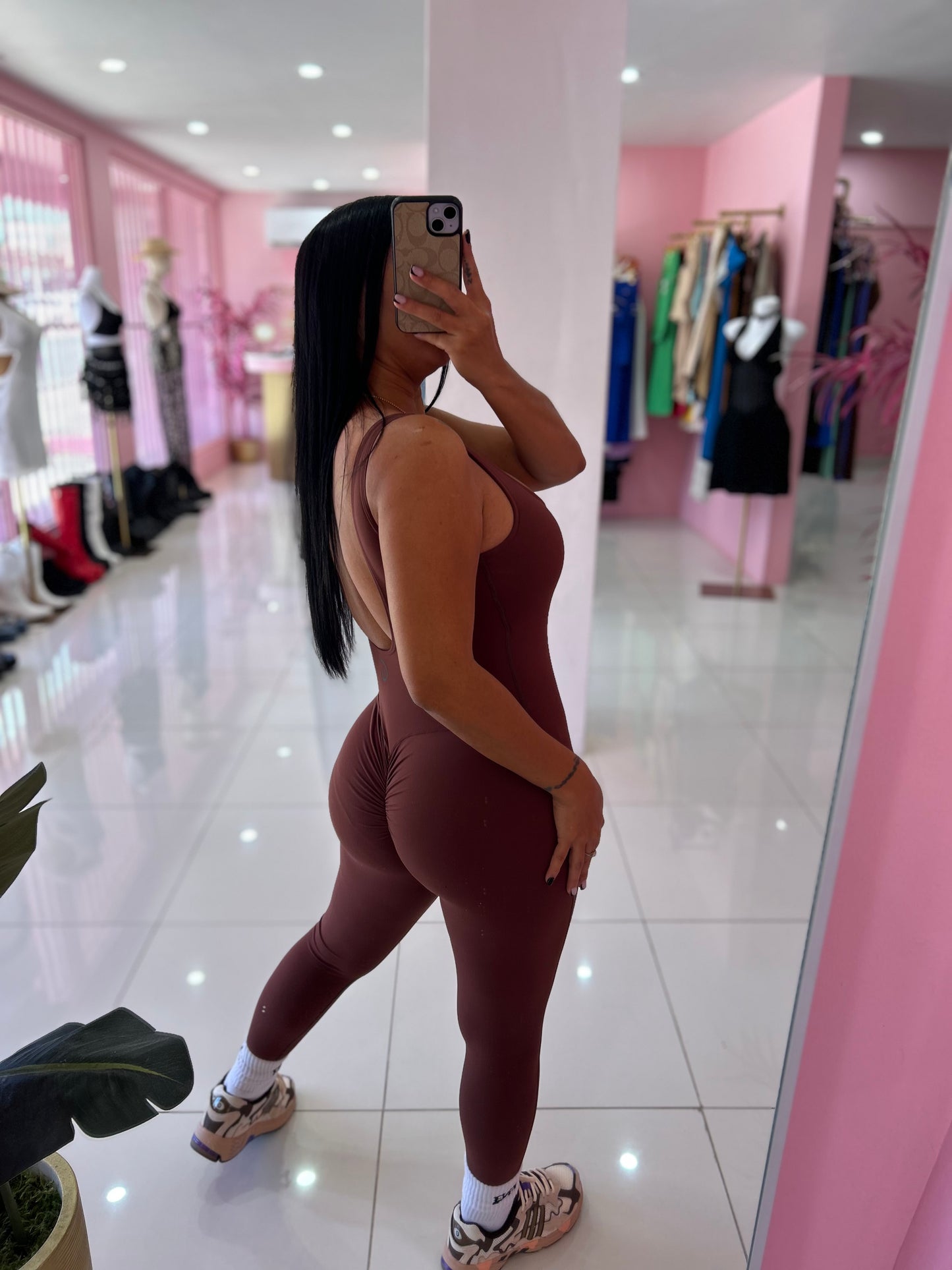 Skinny jumpsuit fruncido sport