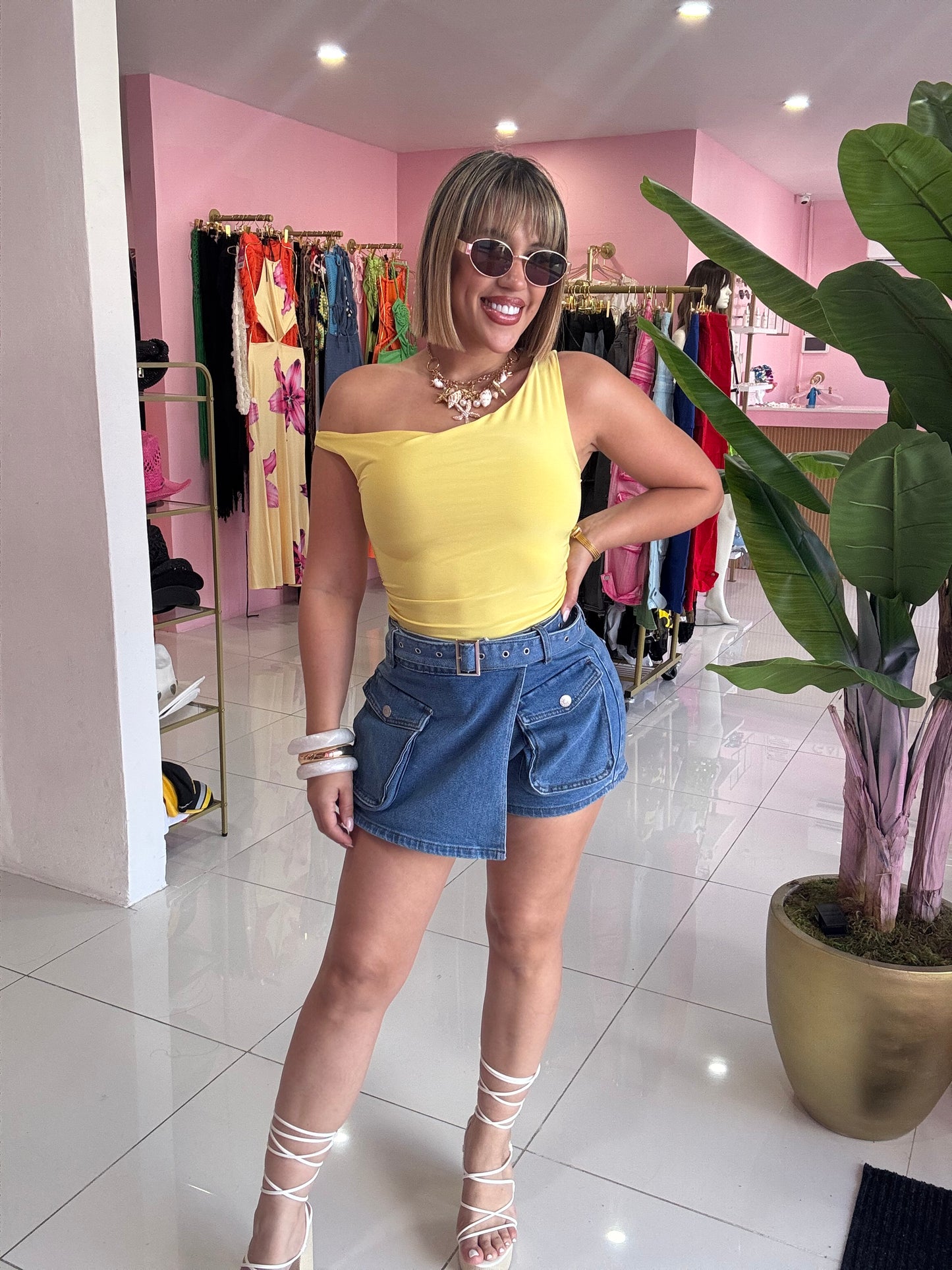 Yellow tank top