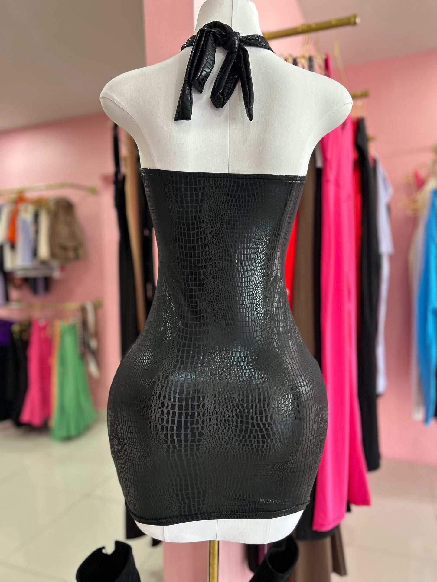 Snake Black Dress 3XL