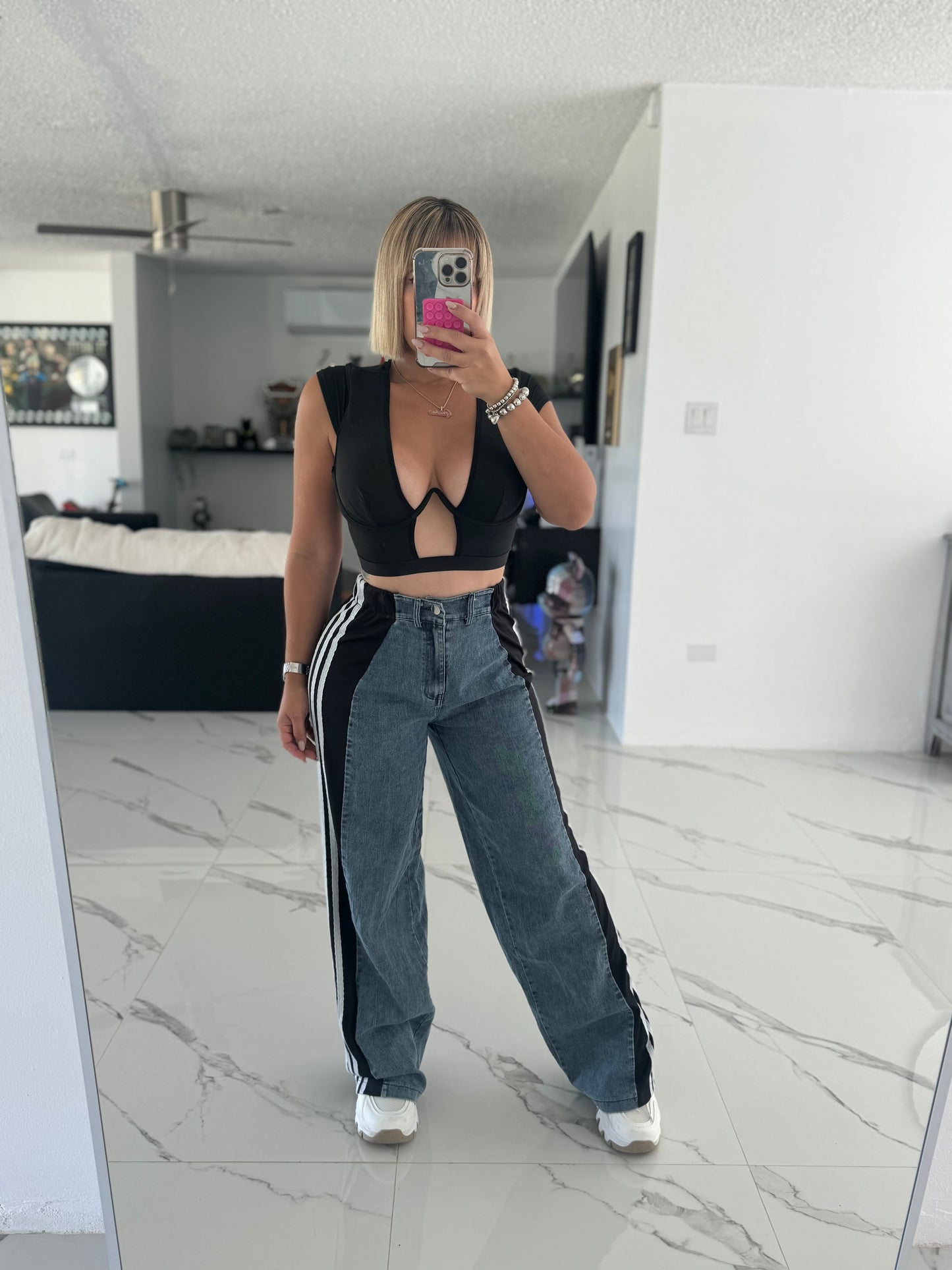 Denim Mix Pant