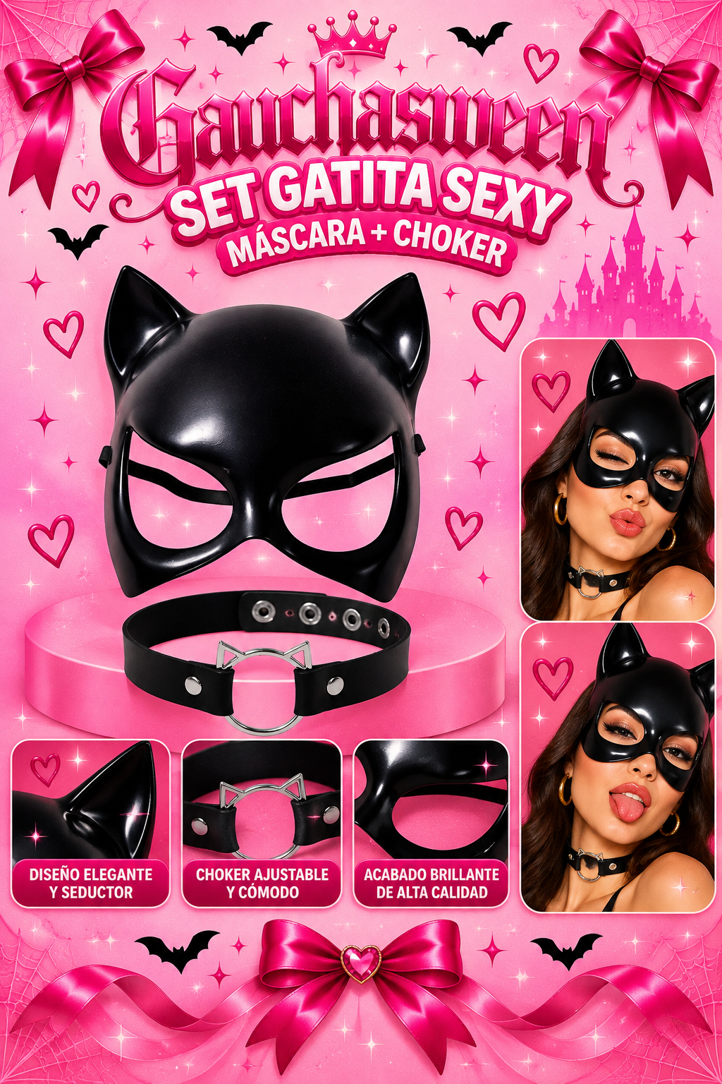 Accesorios Gatubela (Disfraz)