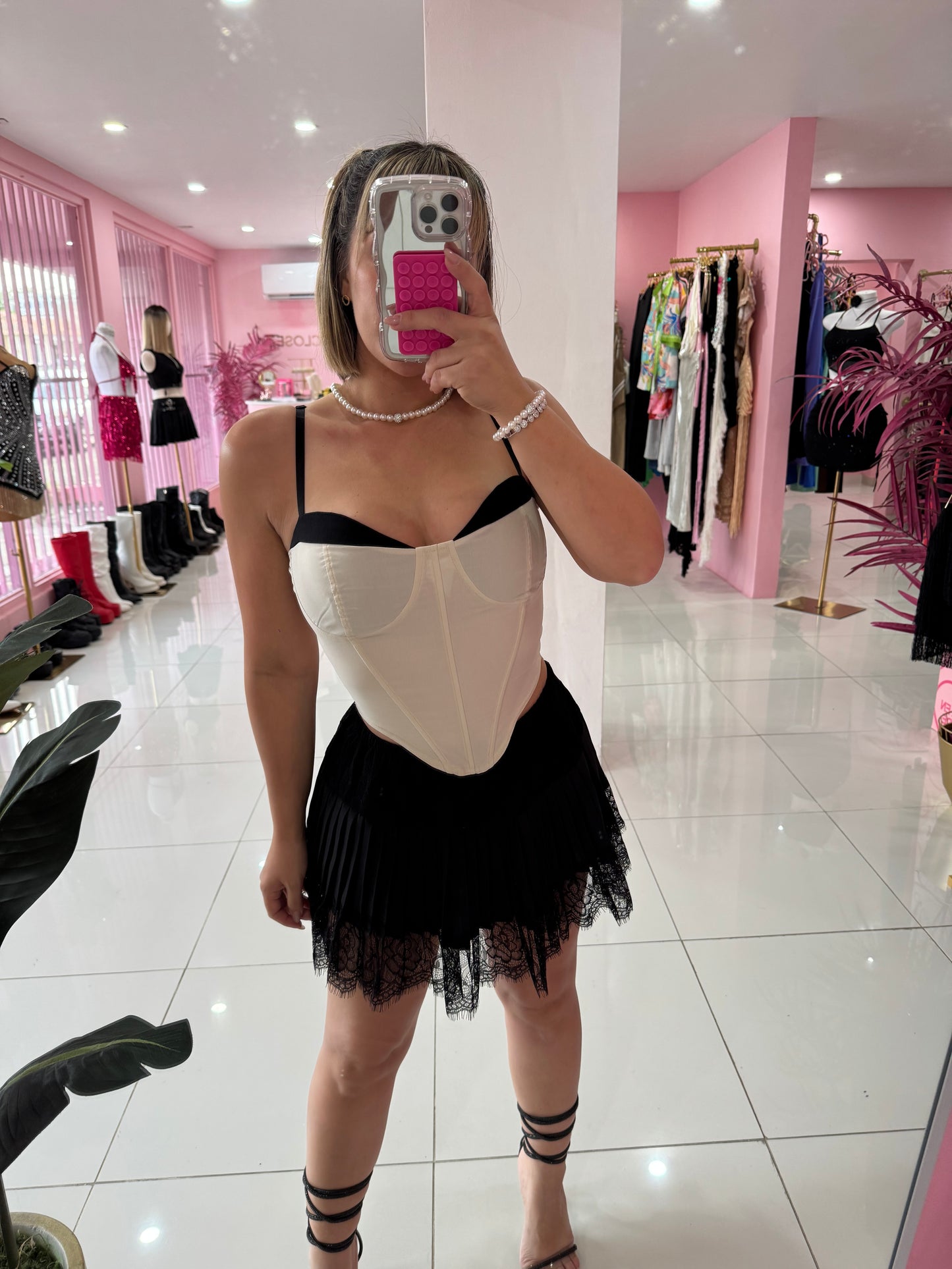 Tenis encaje skort