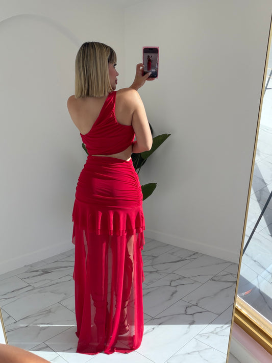 Irregular Mesh Dress